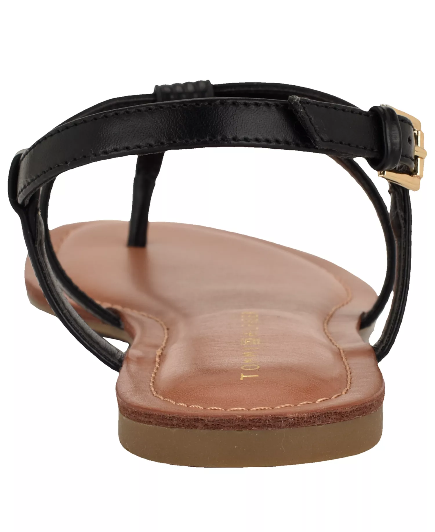 Women's Lohian Strappy Flat Thong Sandal - Black - 6.5M