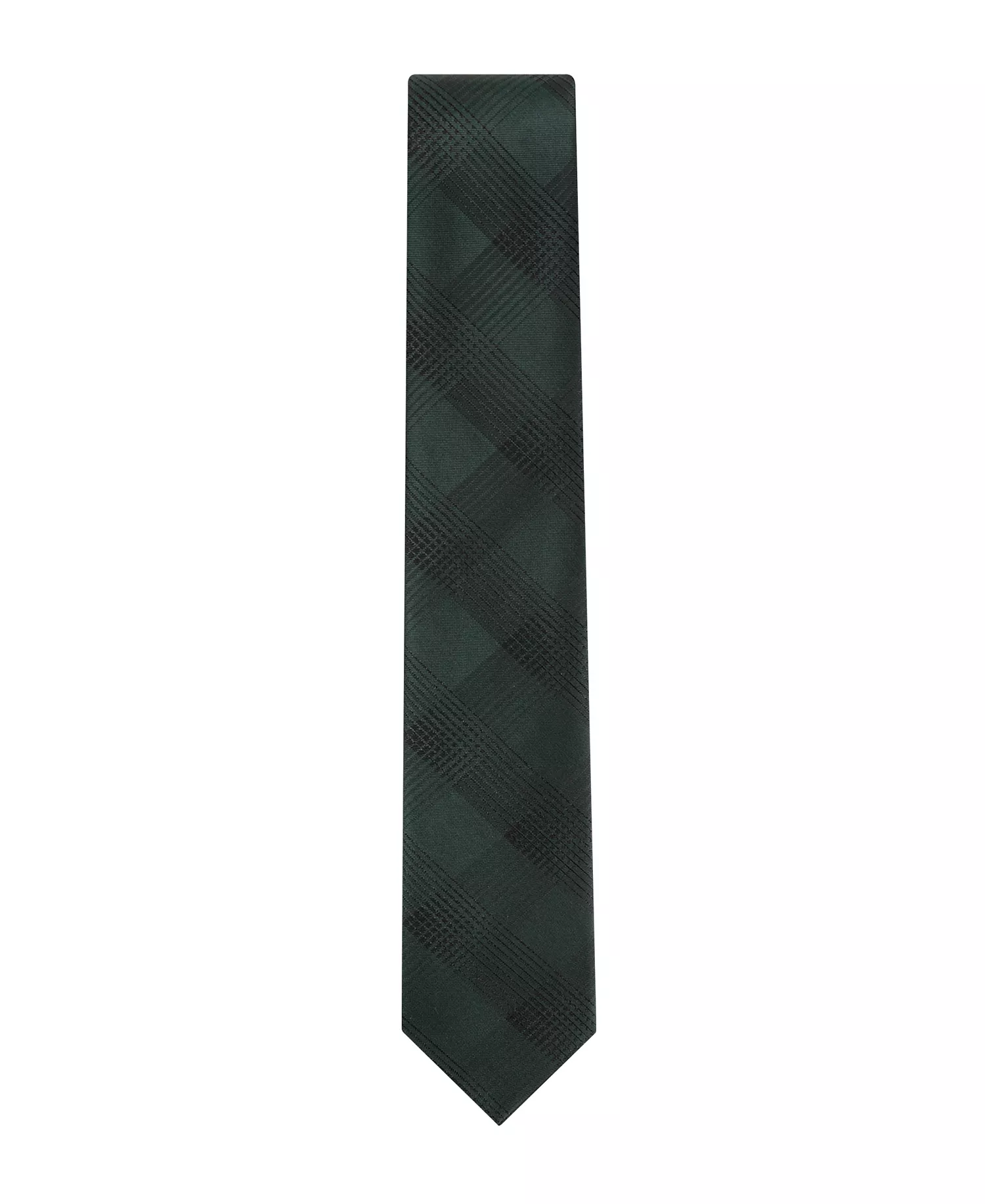 Men's Evelyn Lurex Plaid Tie - Olive - ONE SIZE