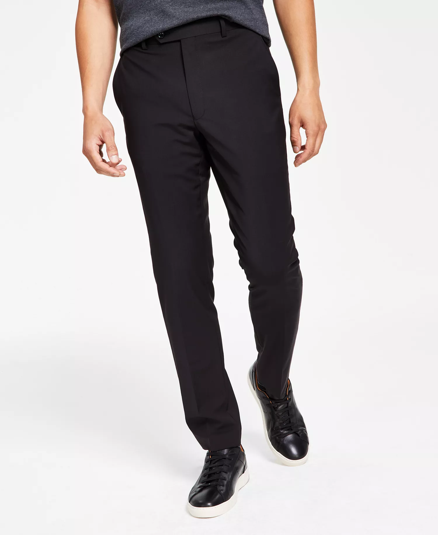 Men's Skinny-Fit Infinite Stretch Suit Pants- CLOSE OUT! - Black - 32 - 30