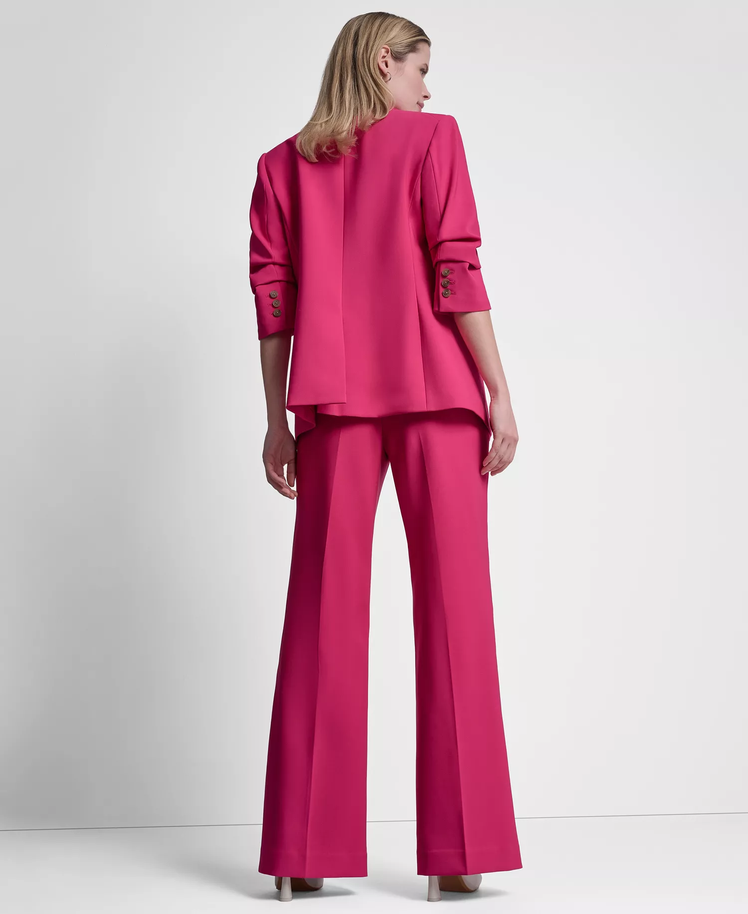 Women's Tech Tailoring Essex Ankle Trousers and Tech Tailoring 1-Button Blazer - Hot Pink - 0