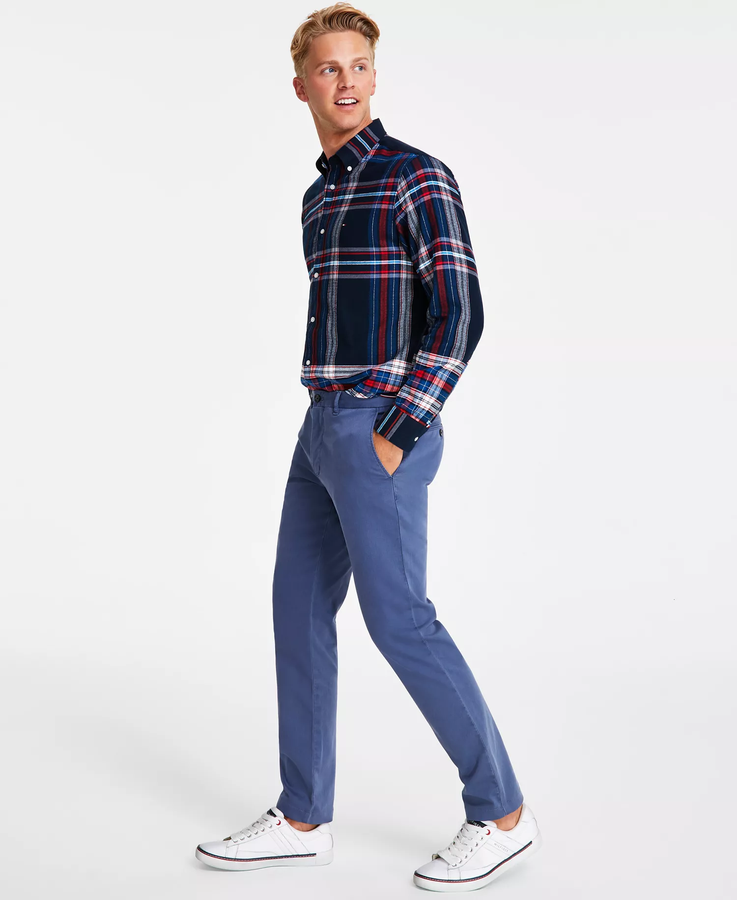 Men's TH Flex Stretch Straight-Fit Chino Pant - Bayhead Blue - 29 - 30