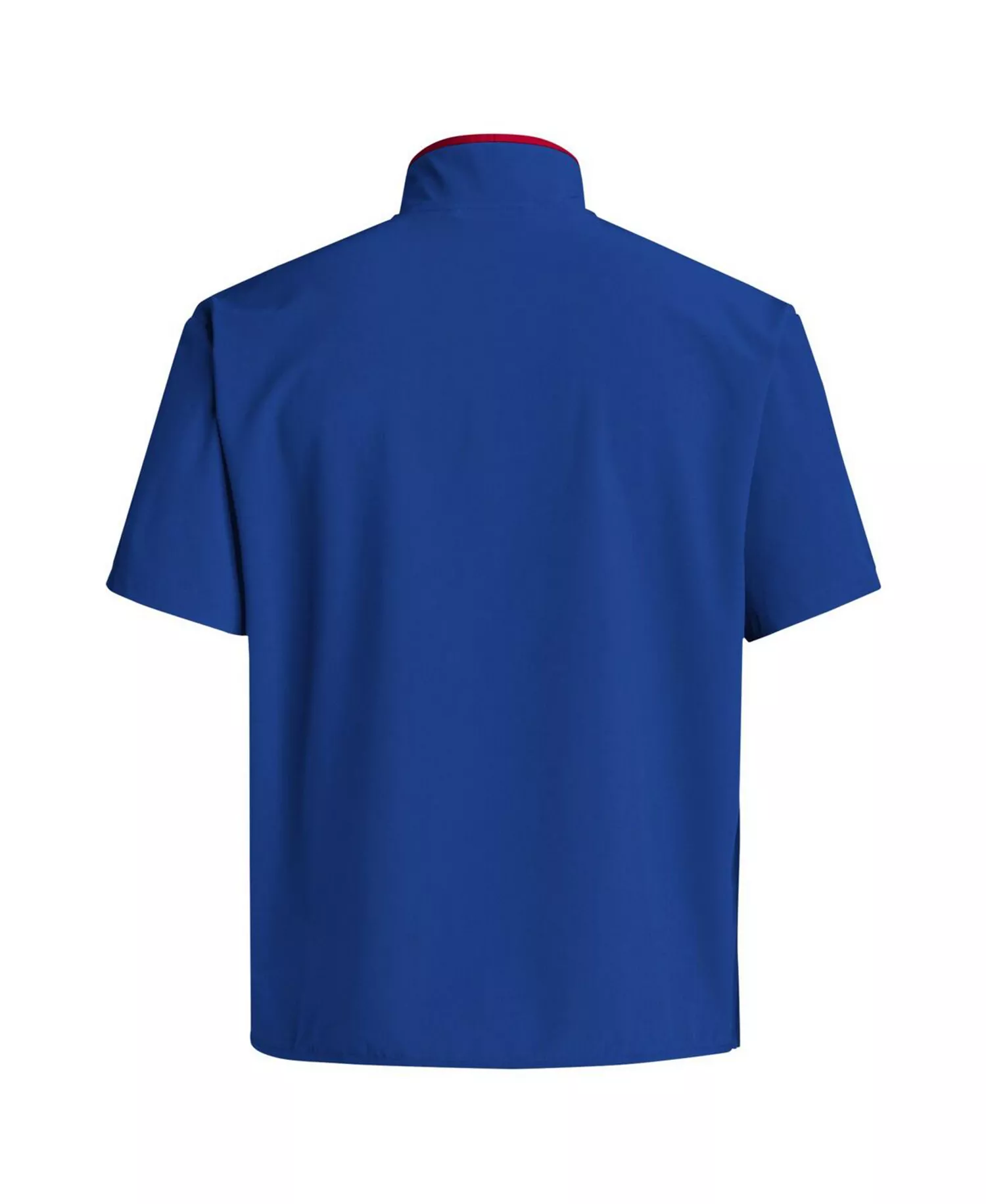 Men's Royal Kansas Jayhawks Coaches Sideline Half-Zip Short Sleeve Jacket - Royal - L