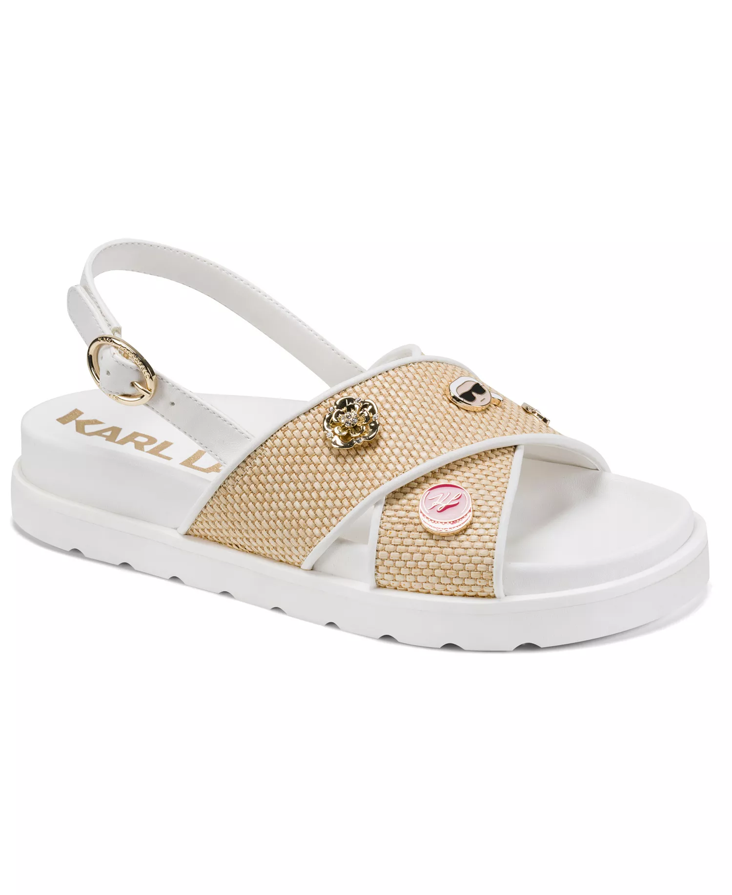 Women's Harlan Round Toe X Band Sandals - Natural/Bright White - 10M