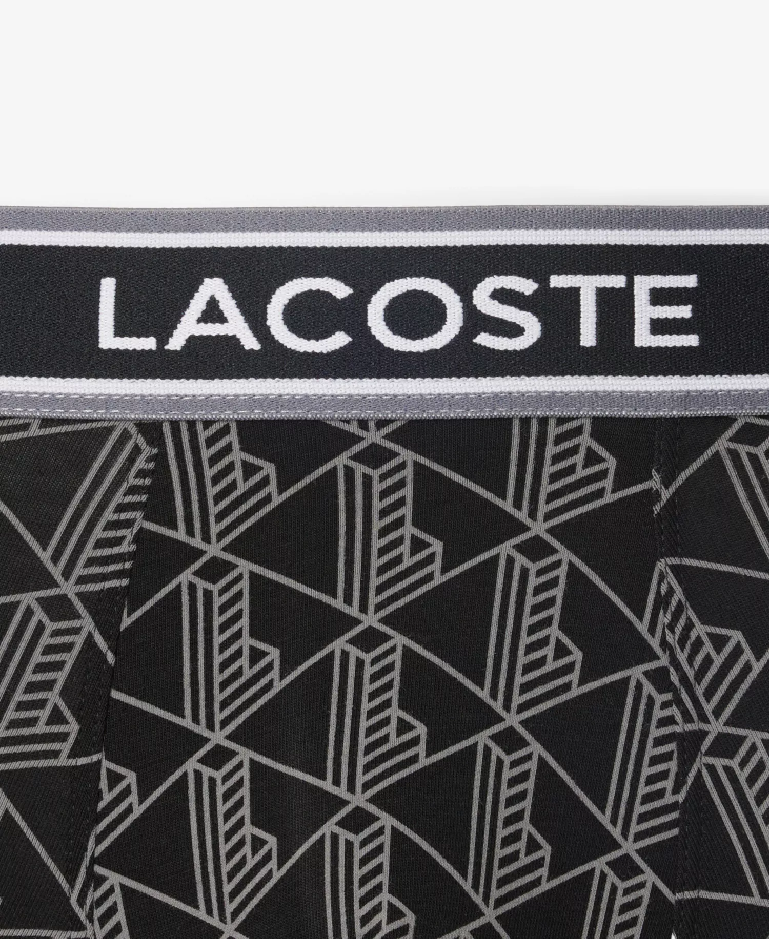 Men's 3-Pack Regular-Fit Monogram 5" Boxer Briefs - Black Monogram - L