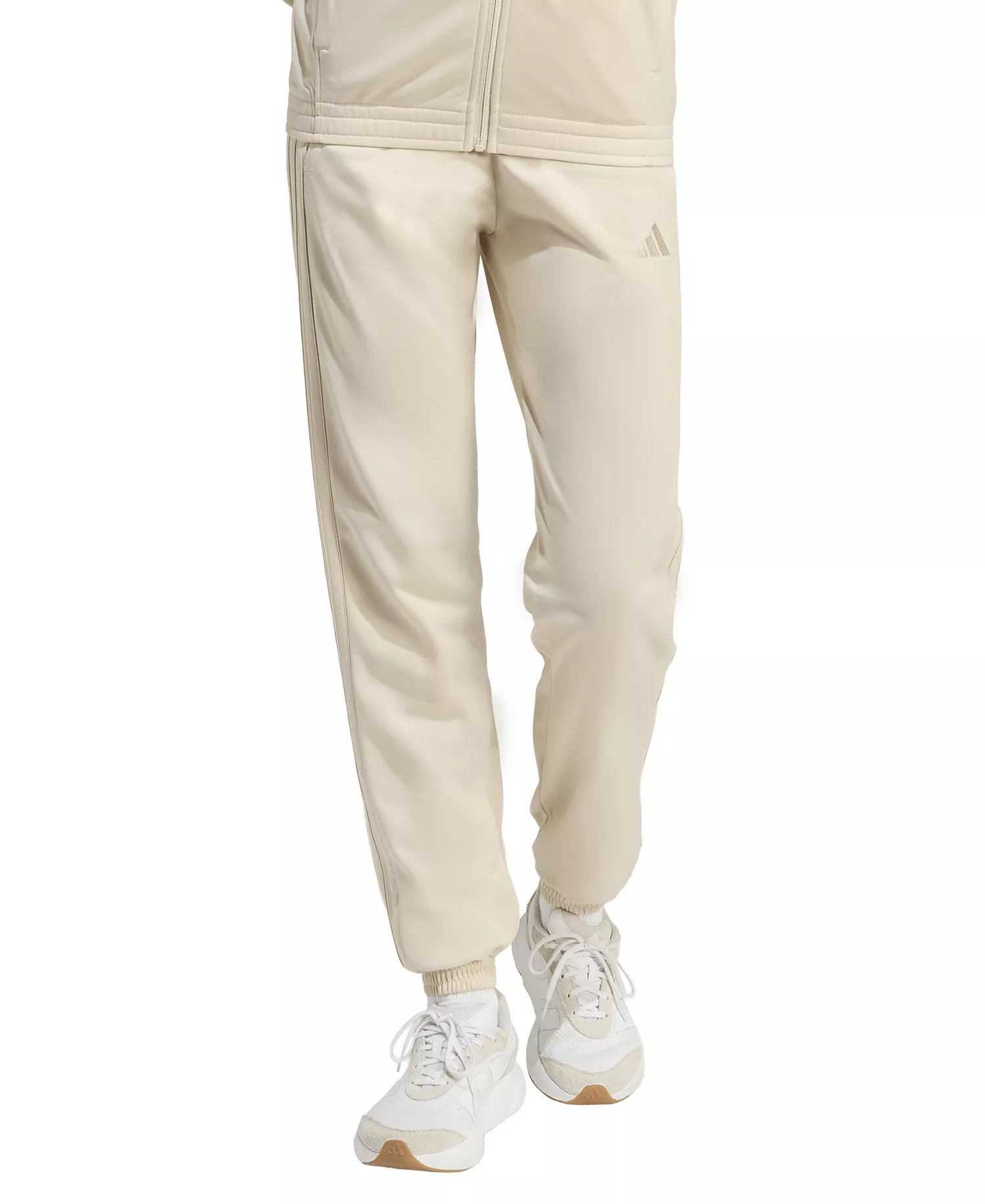 Women's Tricot 3-Stripes Full Track Pants - Crystal Linen - 2XL