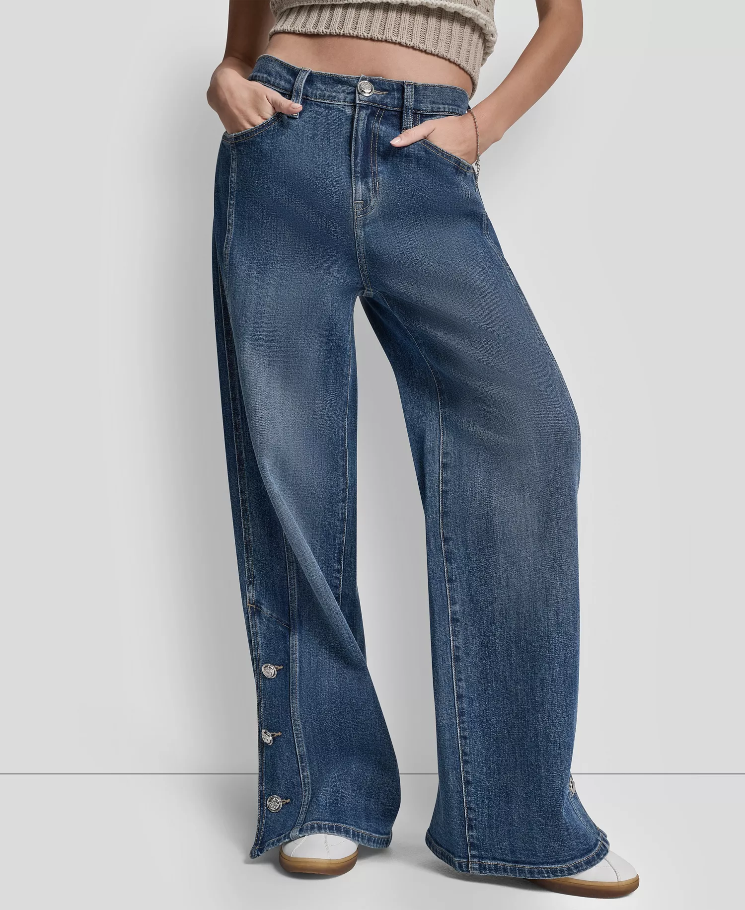 Women's High-Rise Modern Wide Leg Jeans - Hylan - 24