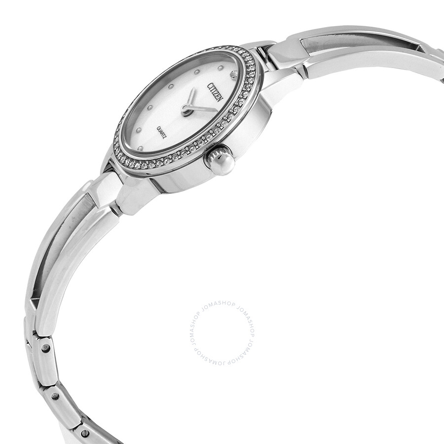 Citizen Quartz Crystal White Dial Ladies Watch