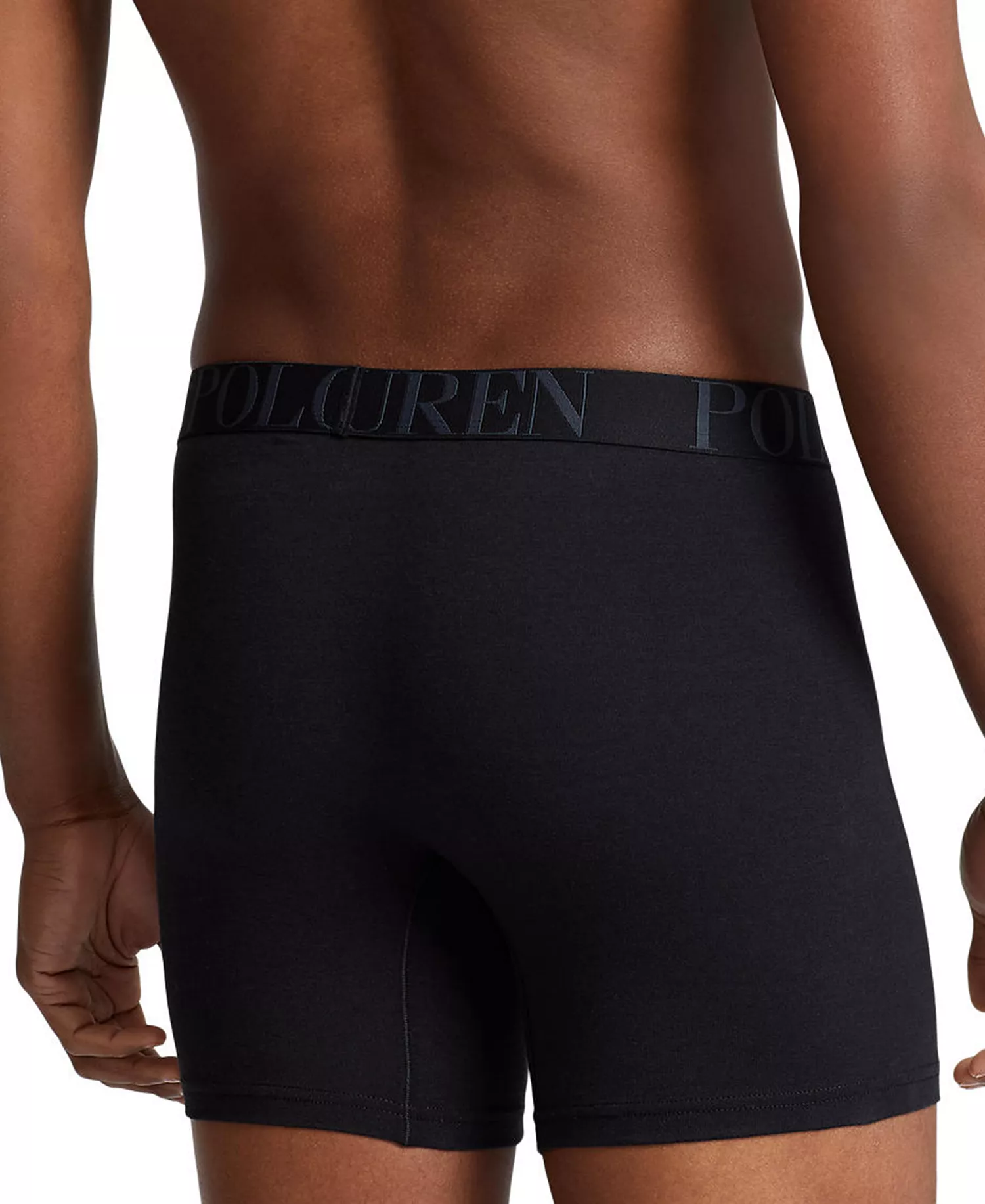 Men's 5-Pack Stretch Classic Fit Boxer Briefs - Assorted Blue/Black/Grey - L