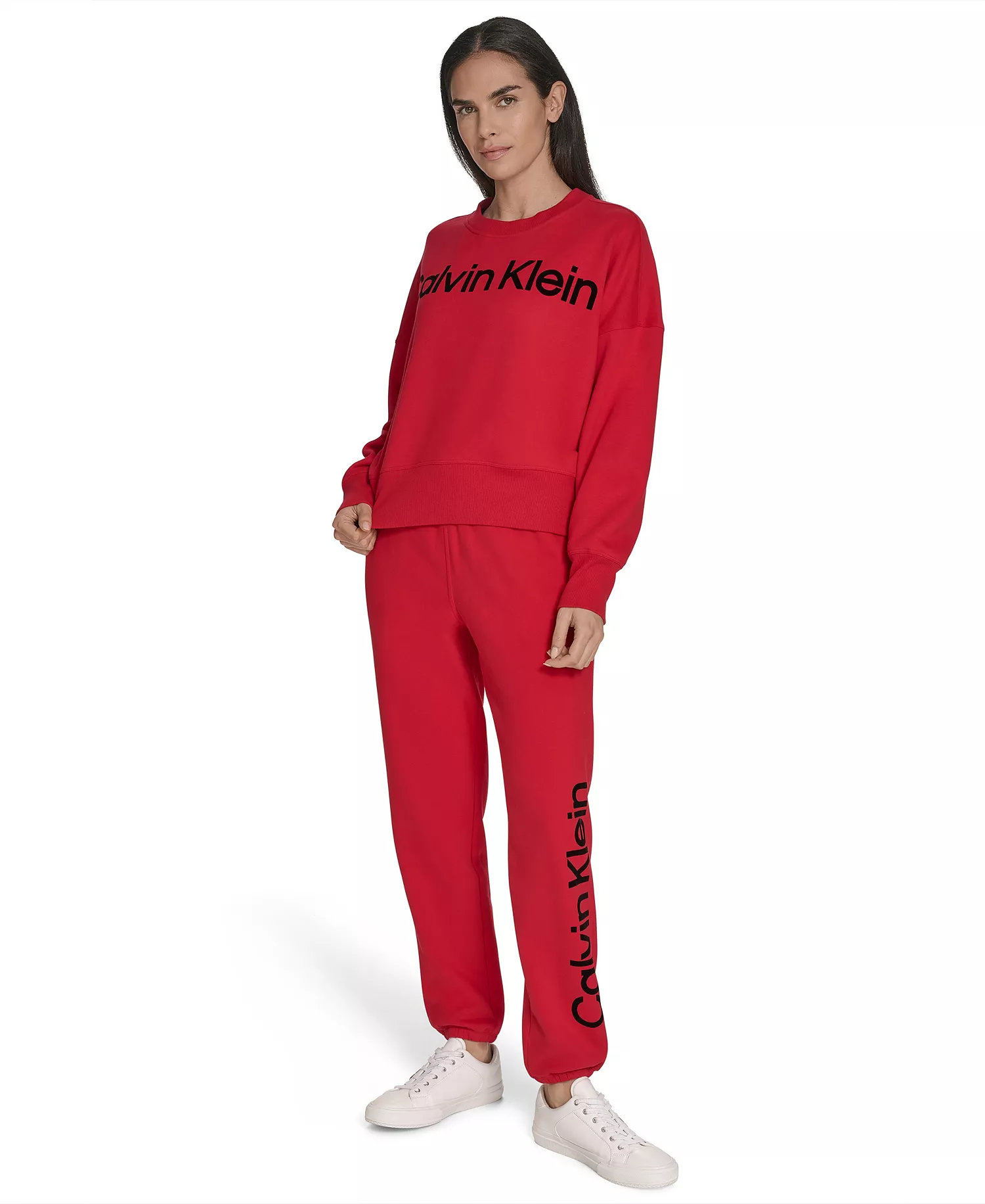 Women's Performance Flocked Logo Jogger Sweatpants - Berry Sangria - 2XL