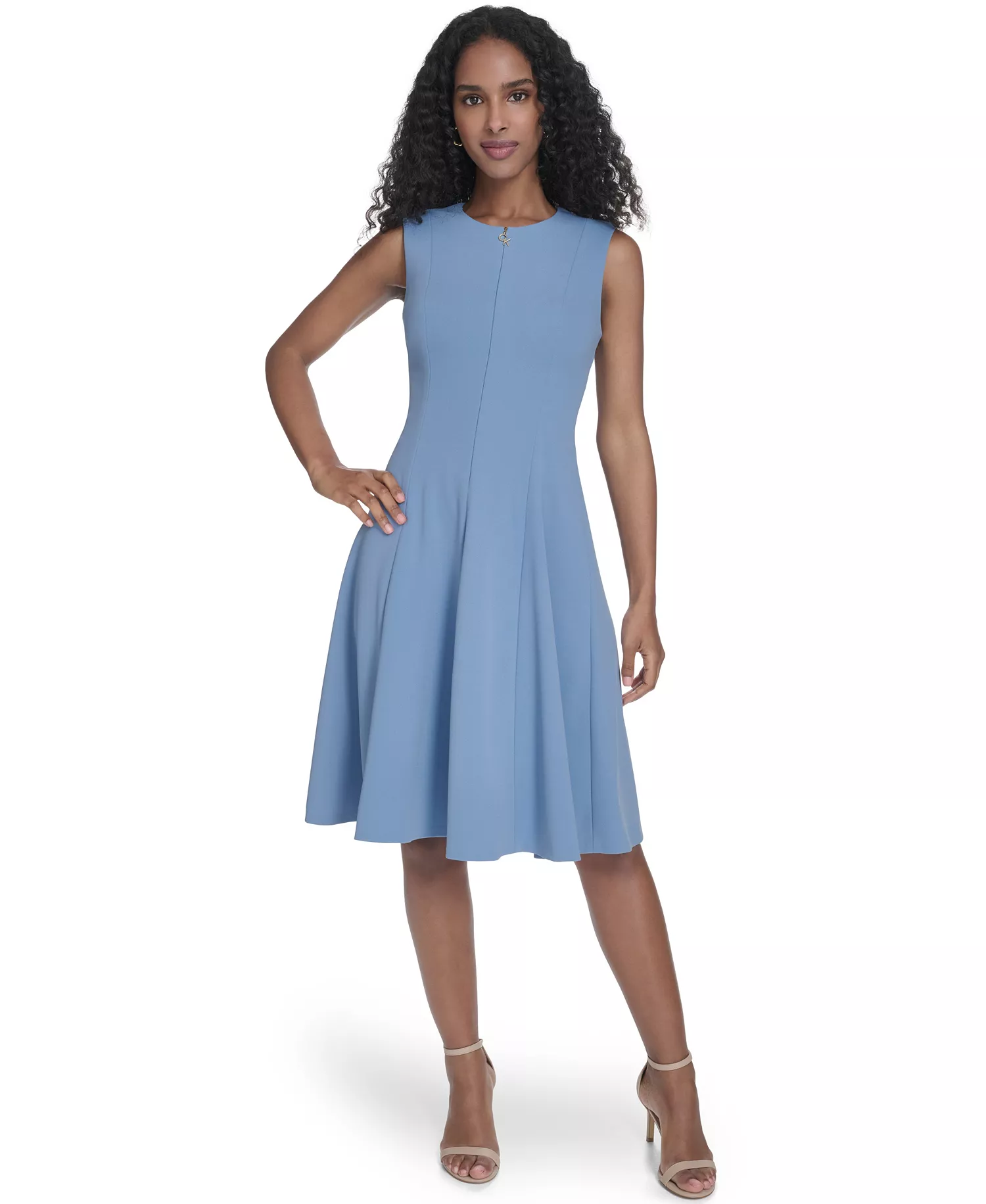 Women's Crepe Fit & Flare Dress - Bayou - 10