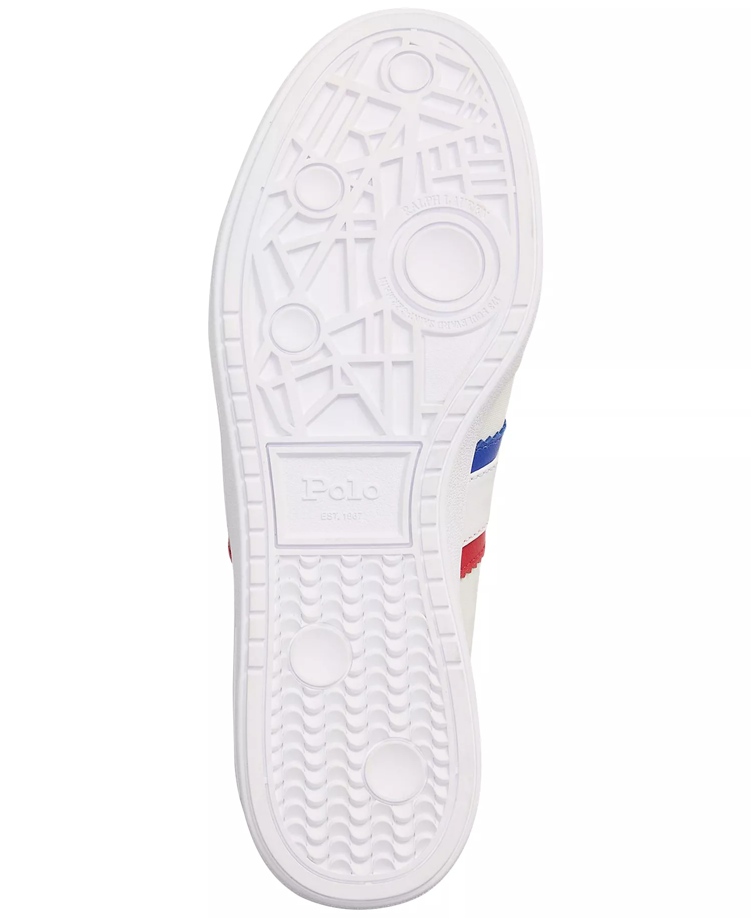 Men's Bedford Suede-Paneled Sneaker - Bianco/Red/White/Blue - 10.5