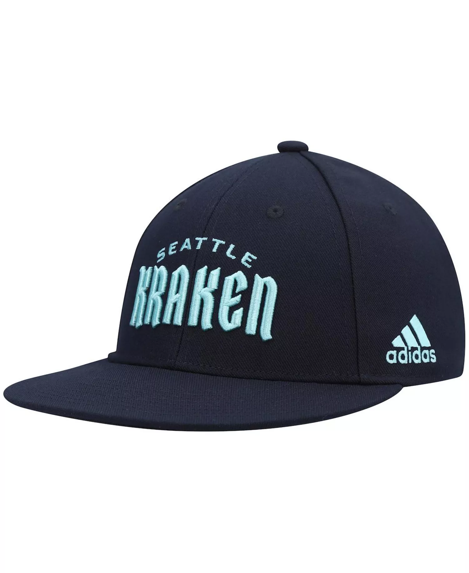 Men's Deep Sea Blue Seattle Kraken Team Snapback Hat - Deep Sea Blue - One Size Fits All
