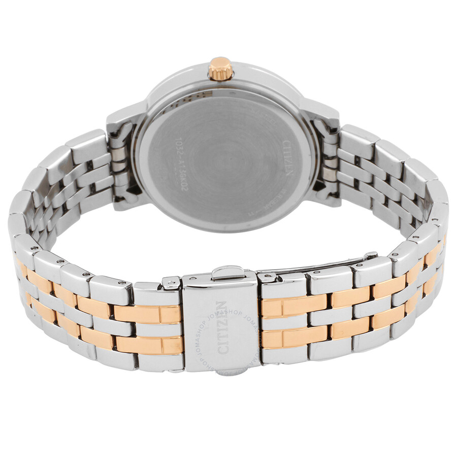 Citizen Quartz Crystal Mother of Pearl Dial Two-Tone Ladies Watch
