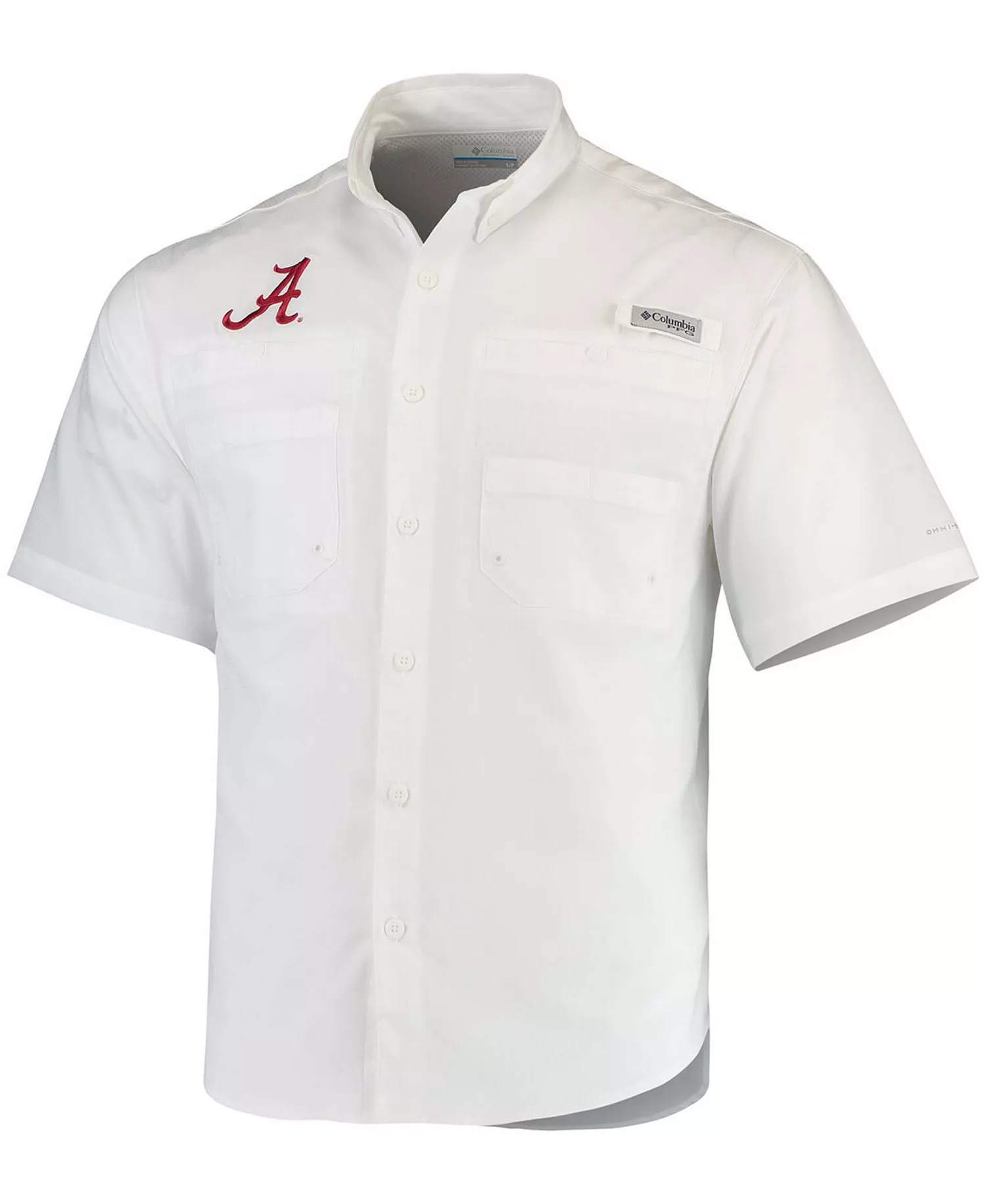 Men's White Alabama Crimson Tide Tamiami Shirt - White - L