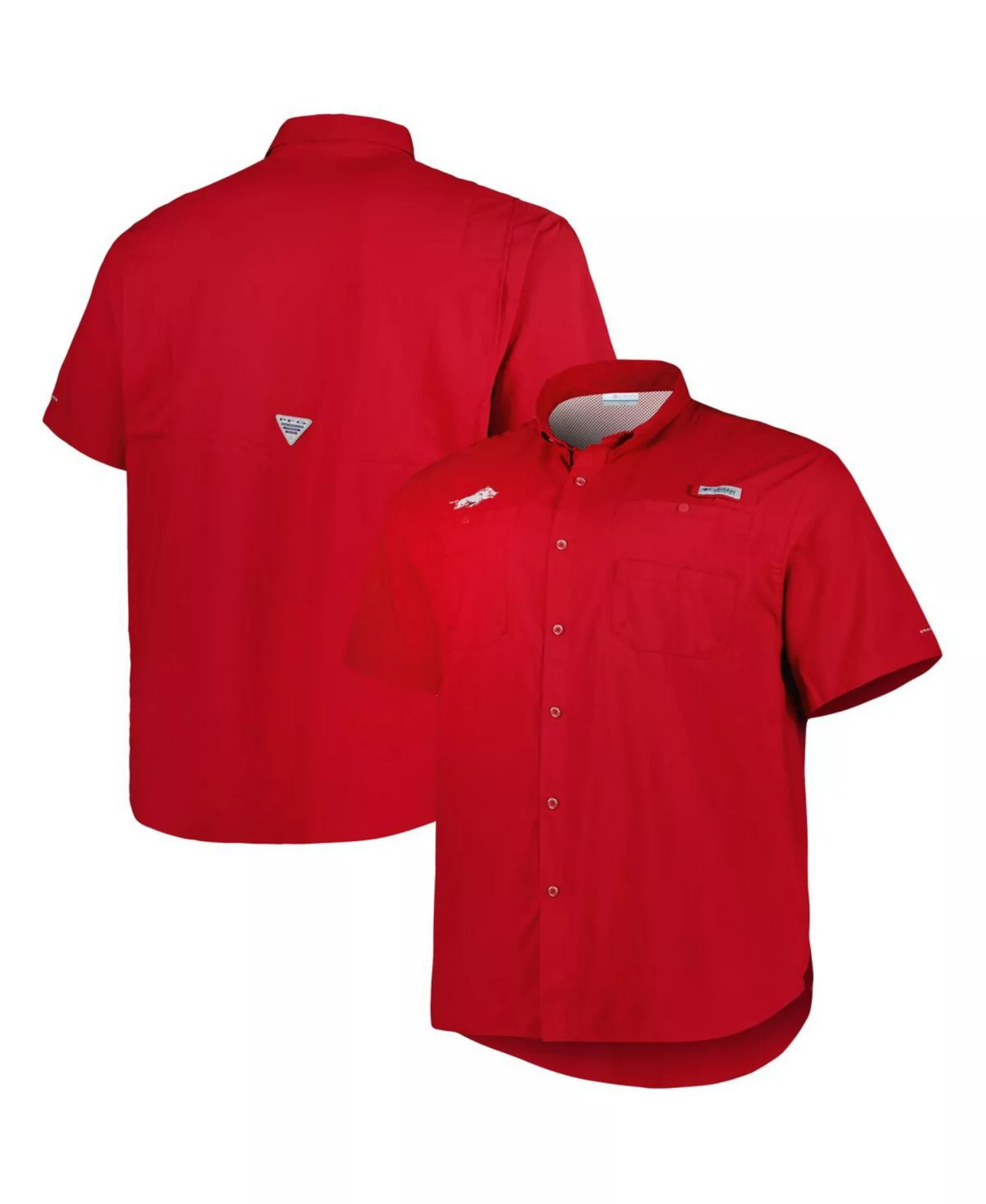 Men's Cardinal Arkansas Razorbacks Big and Tall Collegiate Tamiami Button-Down Shirt - Cardinal - 2XT