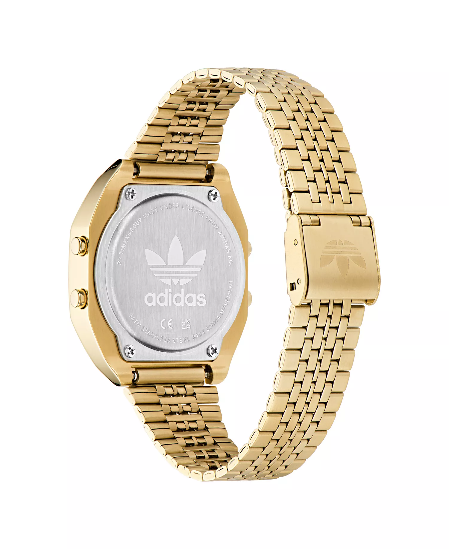 Unisex Digital Gold-Tone Stainless Steel Watch, 36mm - Gold-Tone - No Size