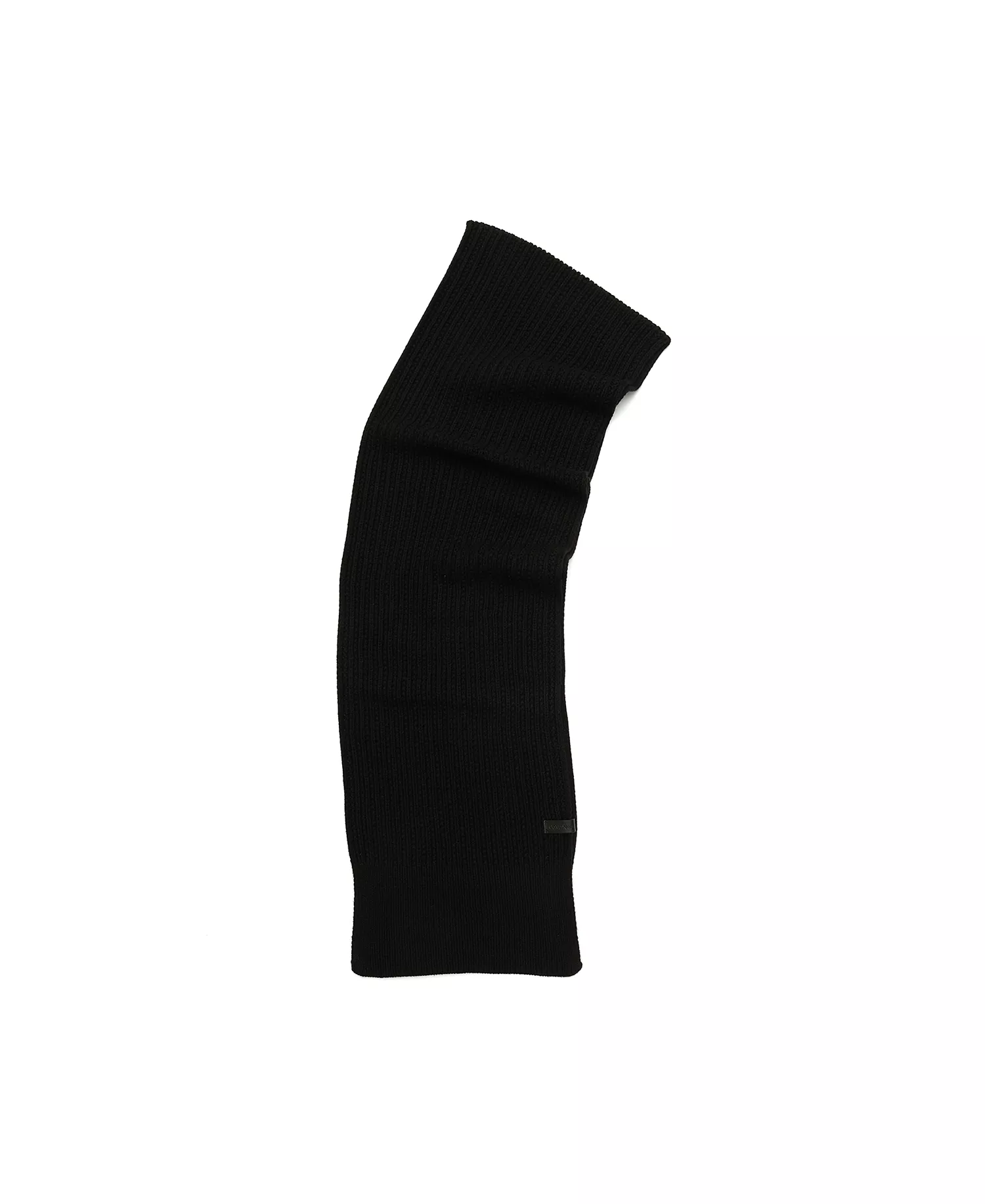 Men's Links Ribbed Knit Scarf - Black - OS