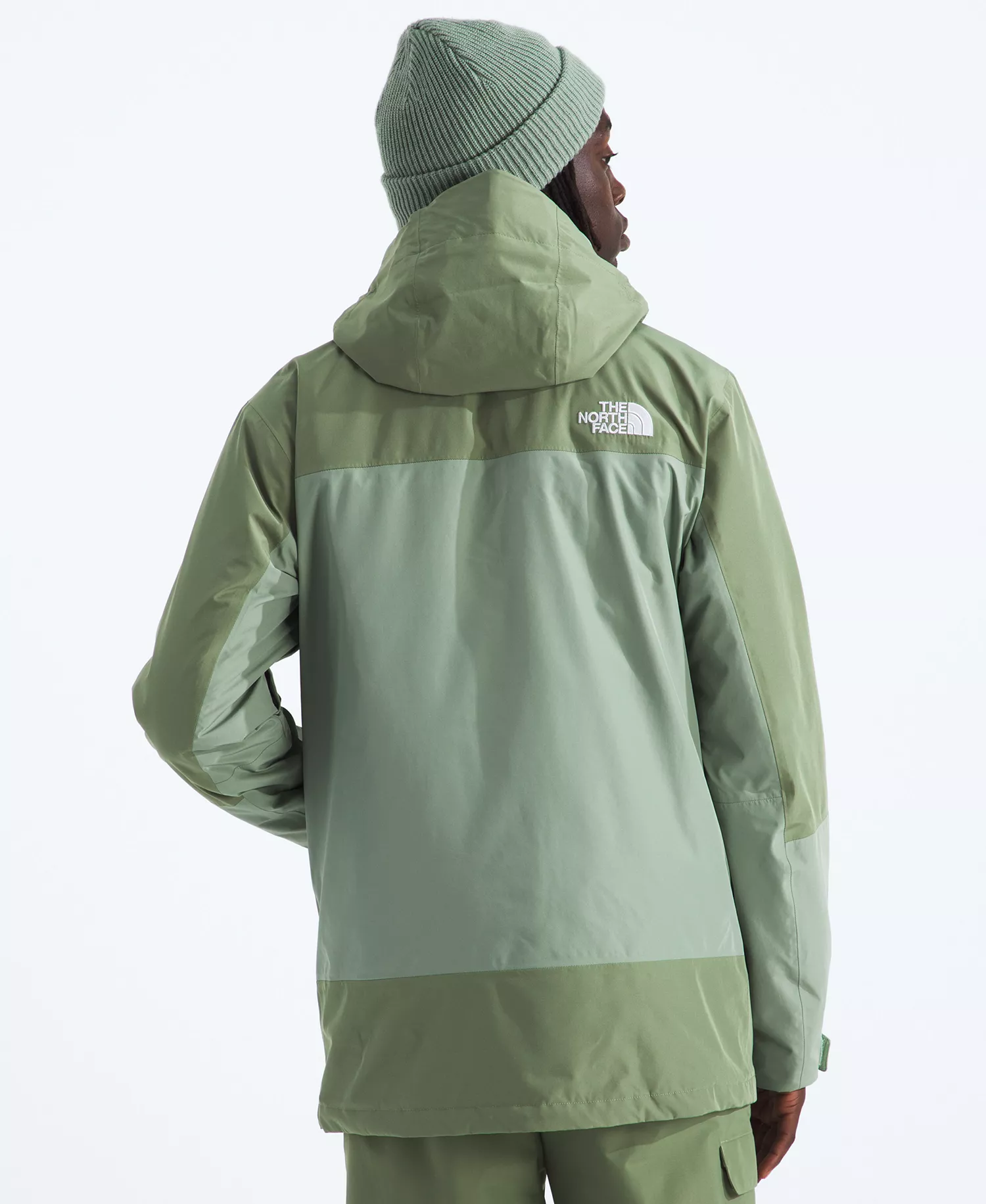 Men's ThermoBall Snow Triclimate Jacket - Bark mist/ Slate moss - 2XL