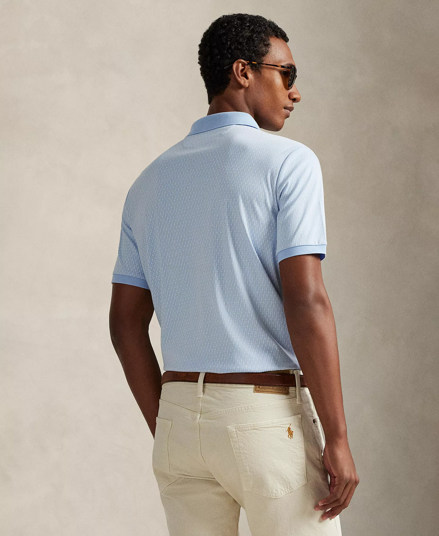 Men's Short-Sleeve Classic-Fit Polo Shirt - Mini Mallets/Office Blue - 2XL