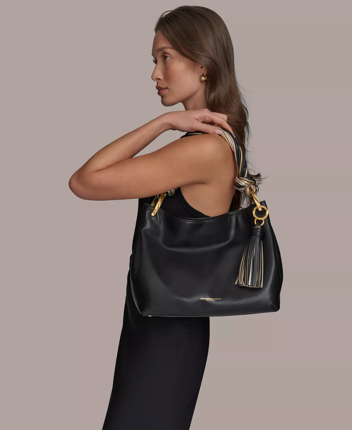 Glenwood Small Shoulder Bag - Black, Gold - NO SIZE