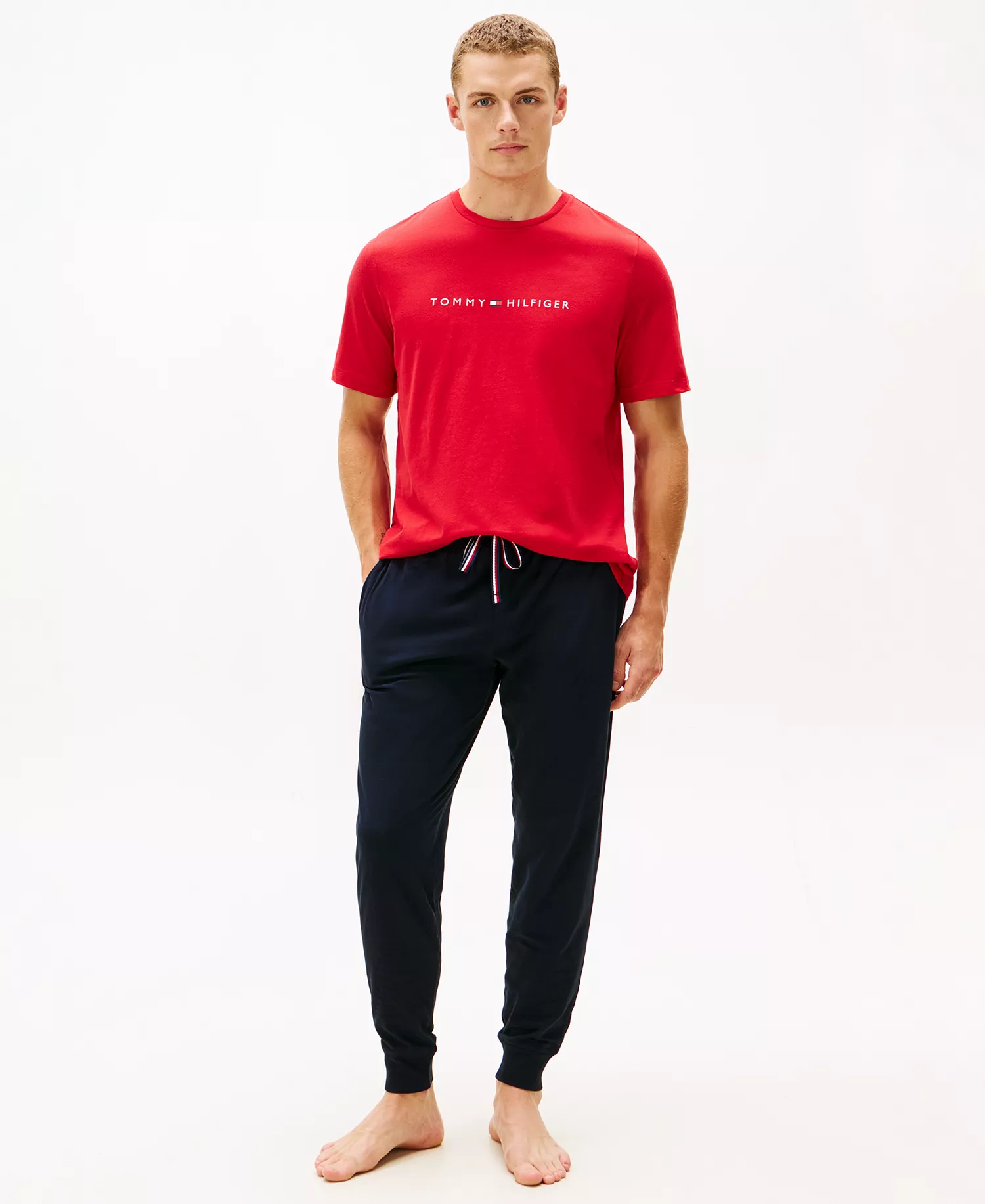 Sueded Jersey Top and Pajama Sleep, 2-Piece Set - Desert Sky - L