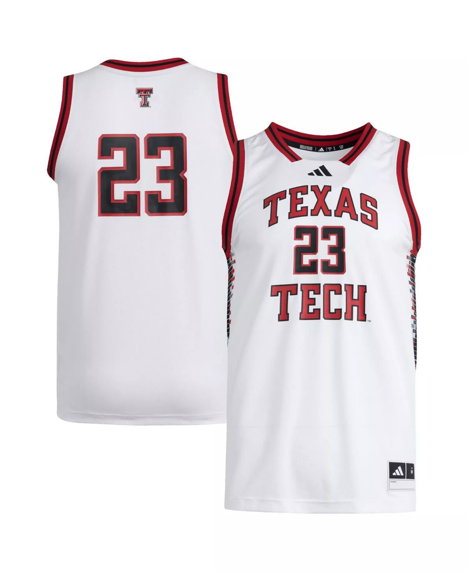 Men's 23 White Texas Tech Red Raiders Replica Swingman Jersey - White - L