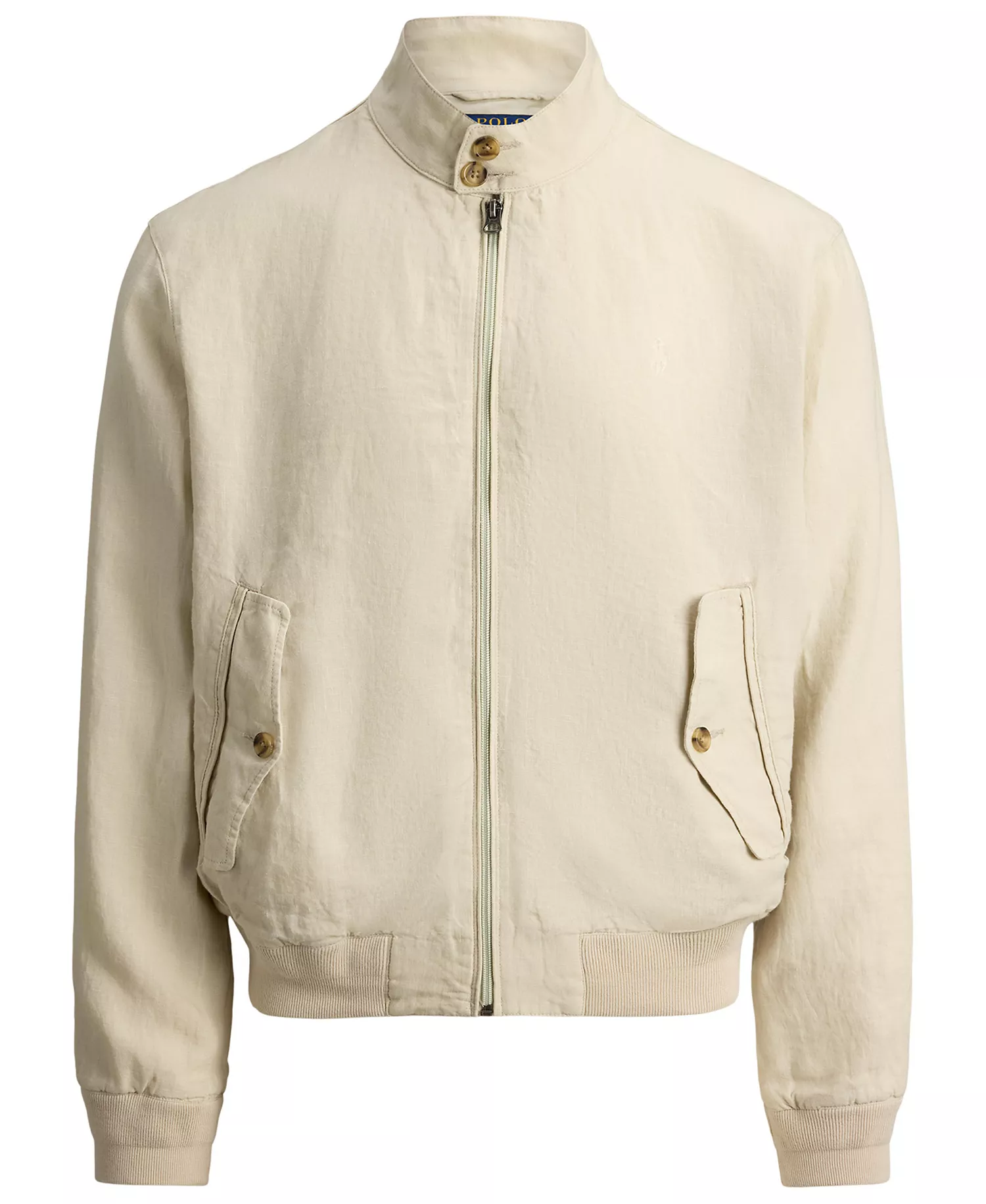 Men's Mock Neck Full-Zip Jacket - Basic Sand - 2XL