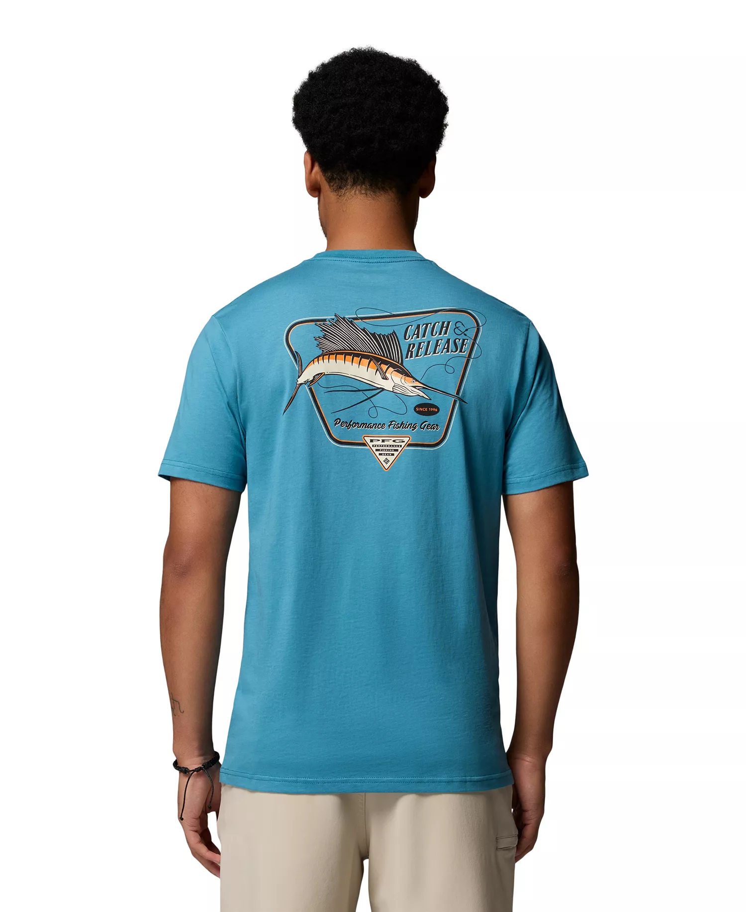 Men's PFG Craiggy Graphic T-Shirt - Canyon Blue - L