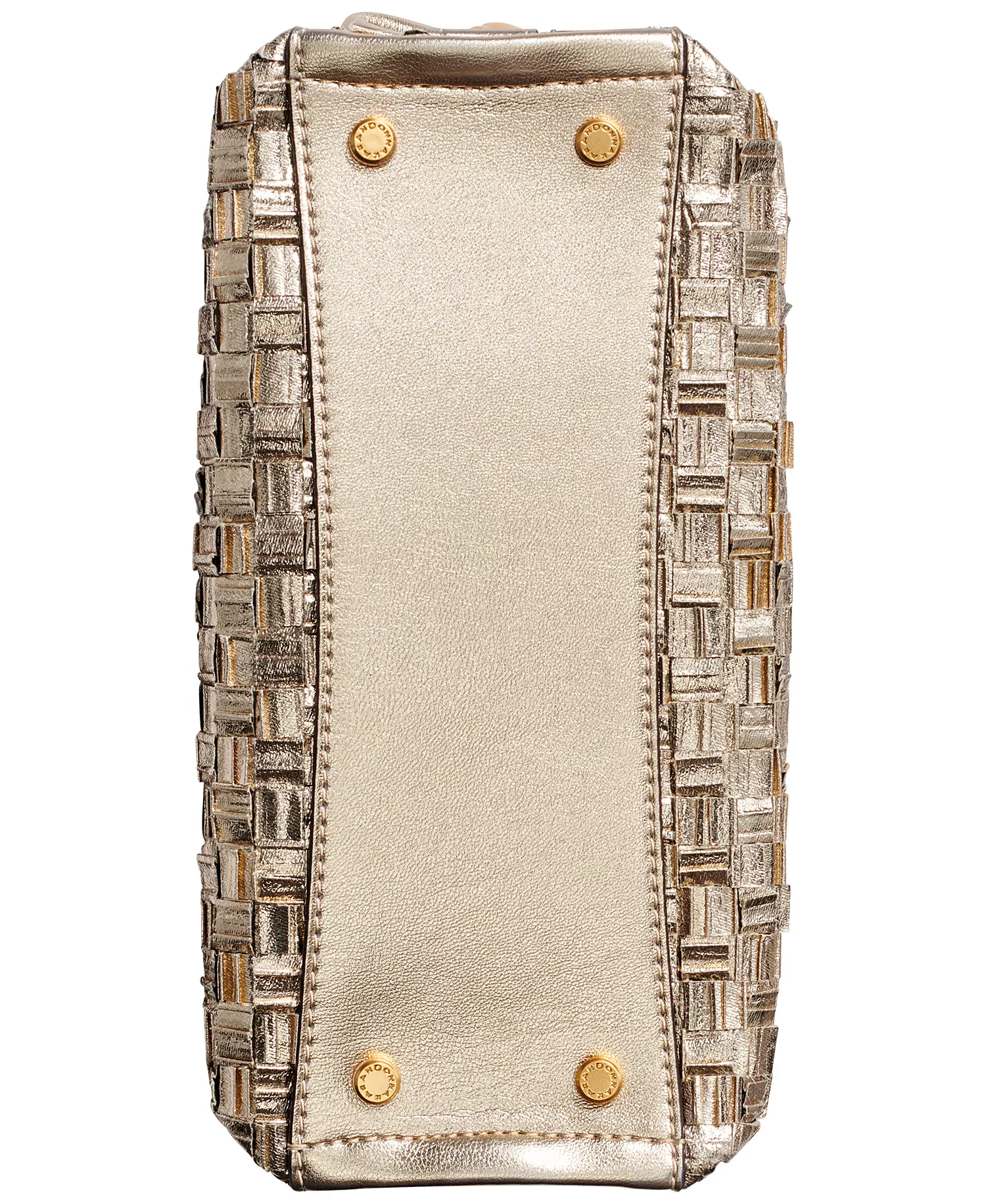 Metallic Woven Small Crossbody Bag - Gold - ONE SIZE