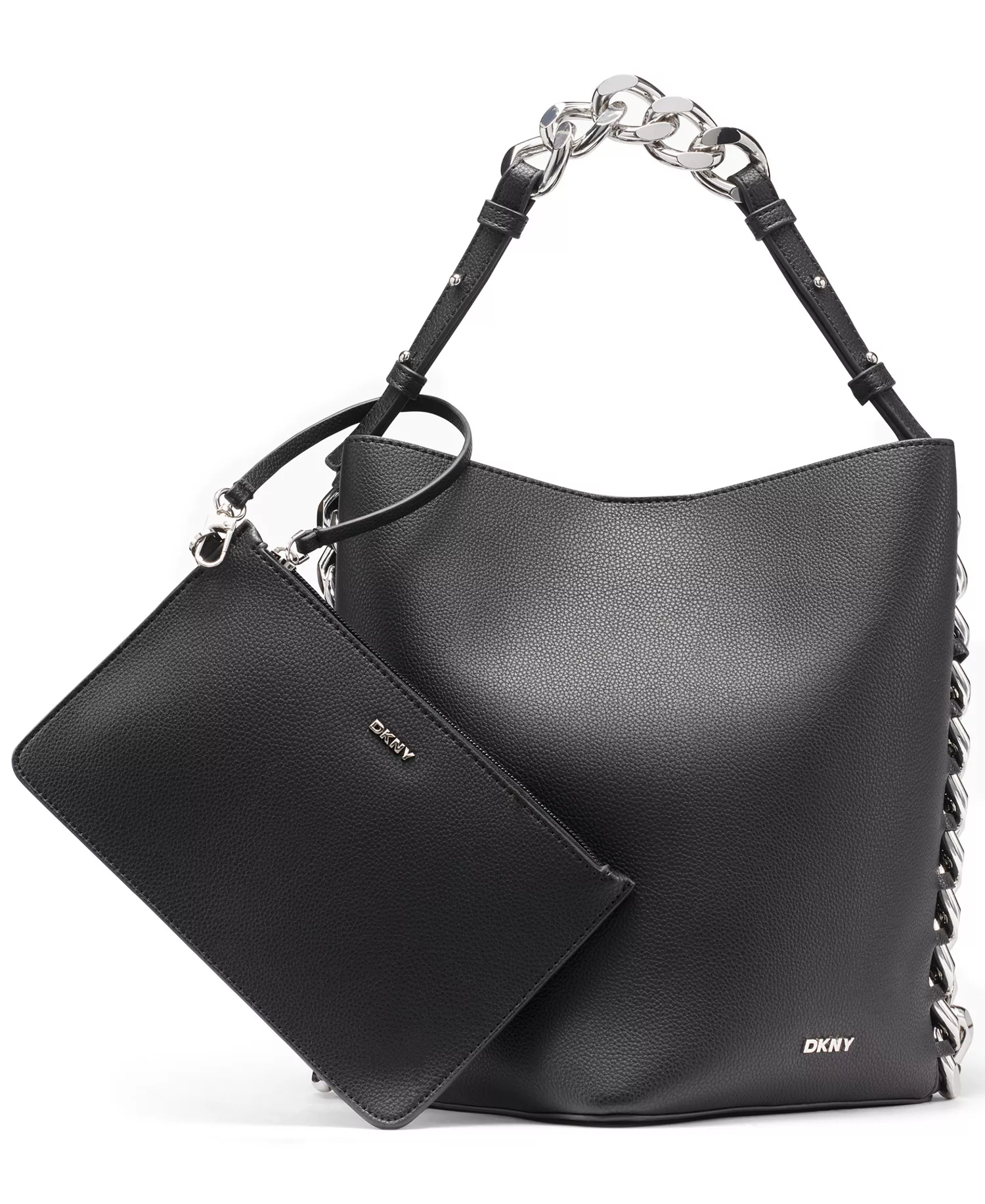 Riona Medium Bucket Bag - Black/silver - NO SIZE