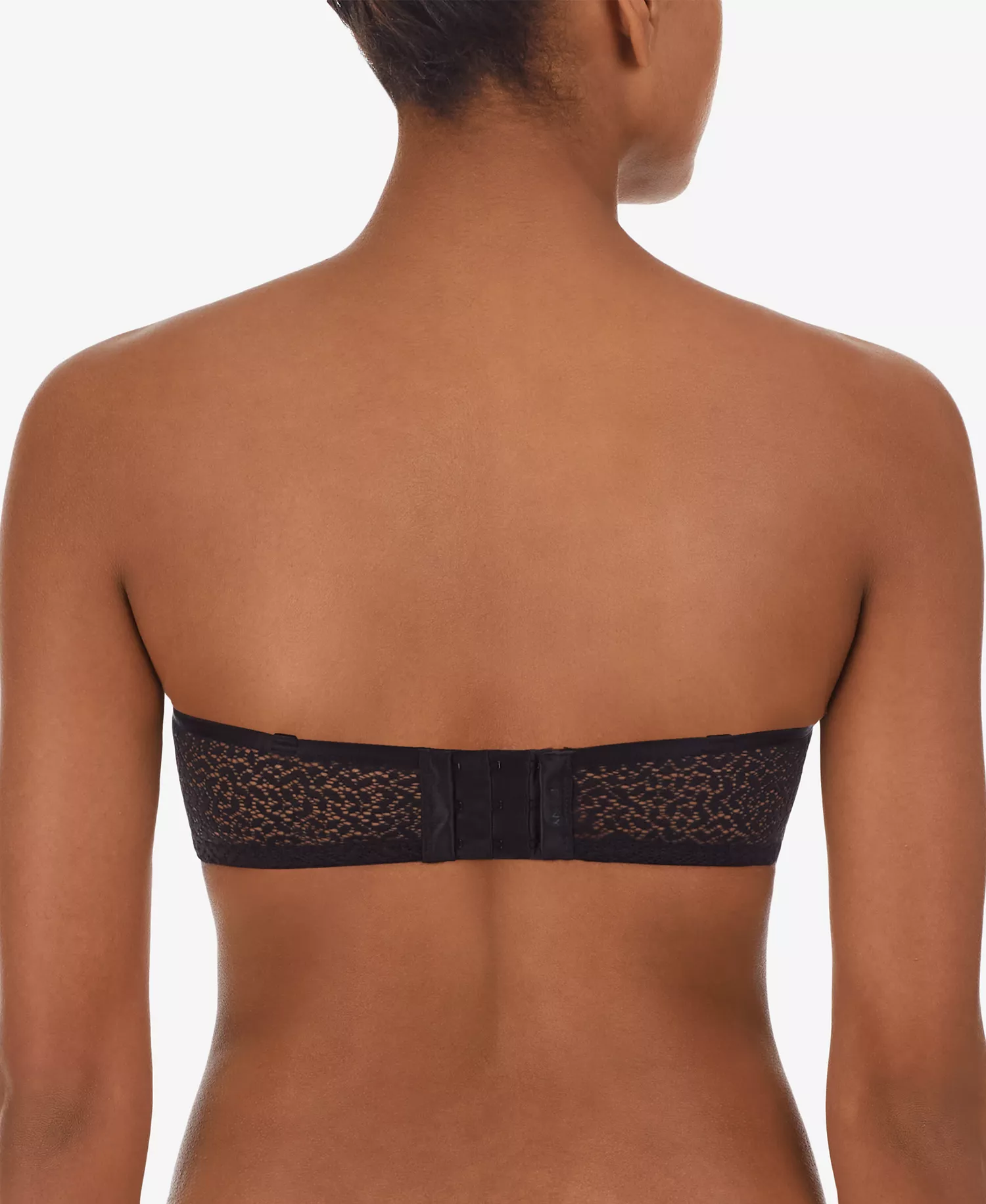 Modern Lace Unlined Strapless Bra DK4025 - Black - 30 - B