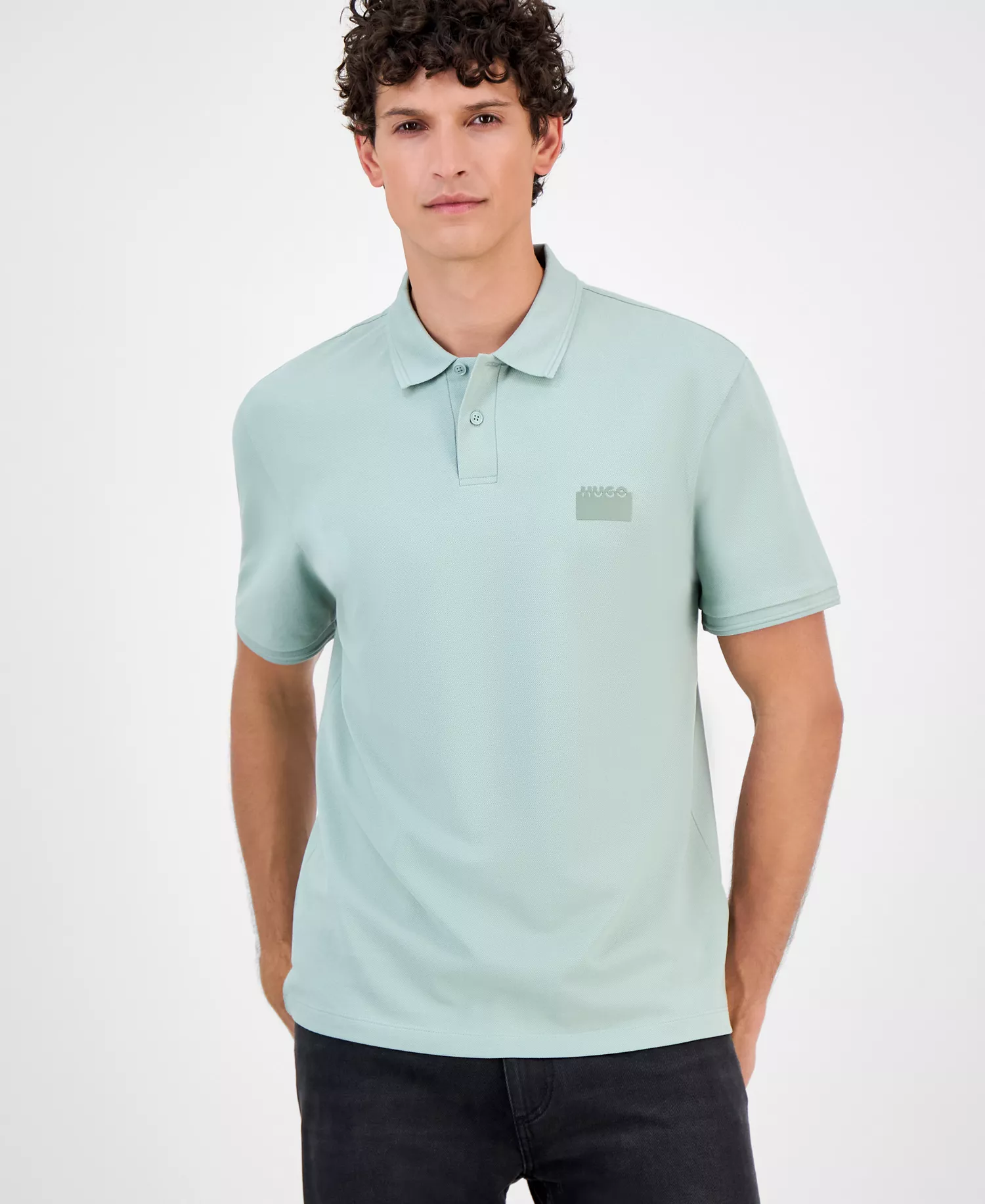 HUGO By Men's Delastolo Polo - Pastel Green - 2XL