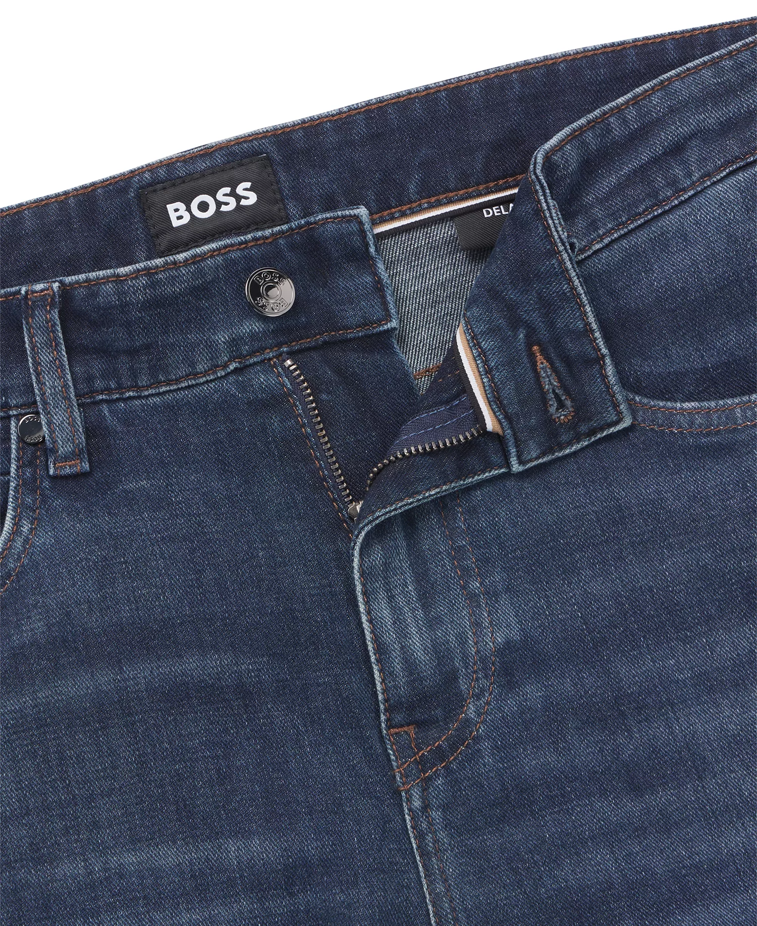 Men's Comfort-Stretch Denim Delaware Slim-Fit Jeans - Navy - 30x34