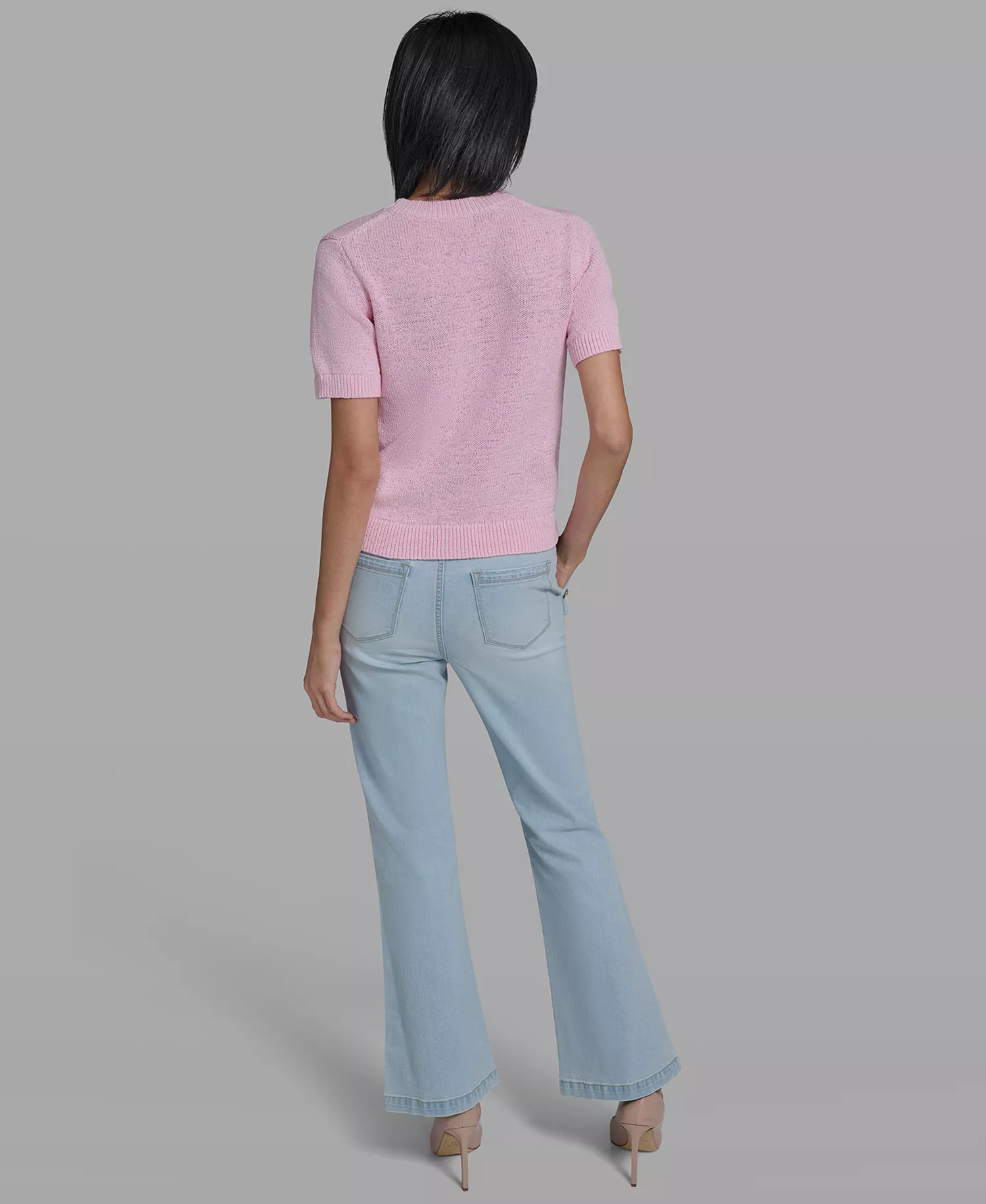 Petite Crewneck Sweater - Ballet Slipper - P/L