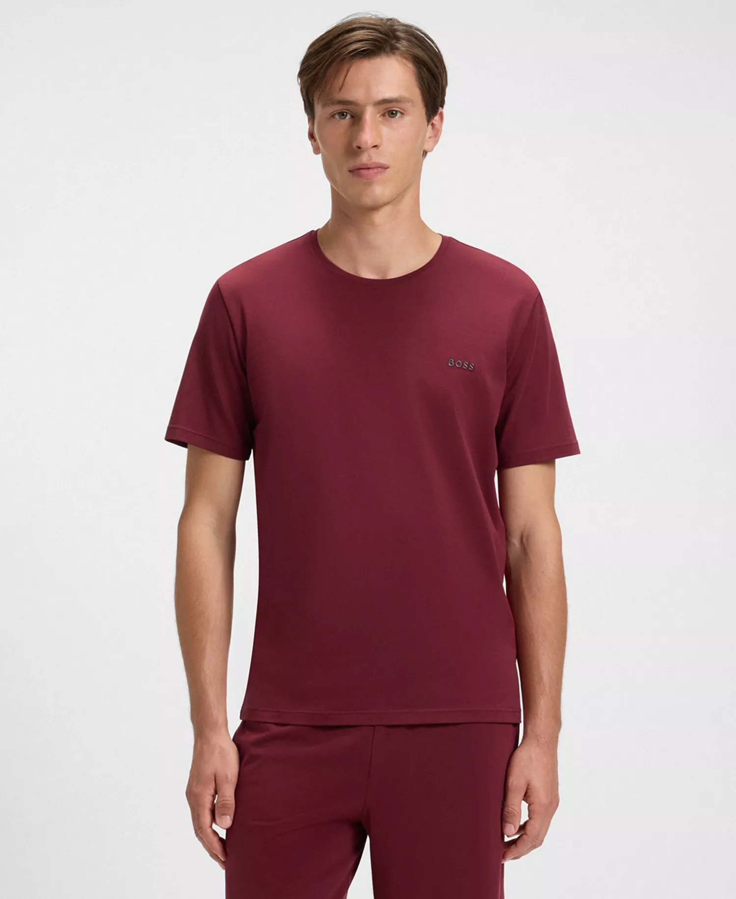 Men's Mix and Match Crewneck Short-Sleeve T-Shirt - Burgundy - L