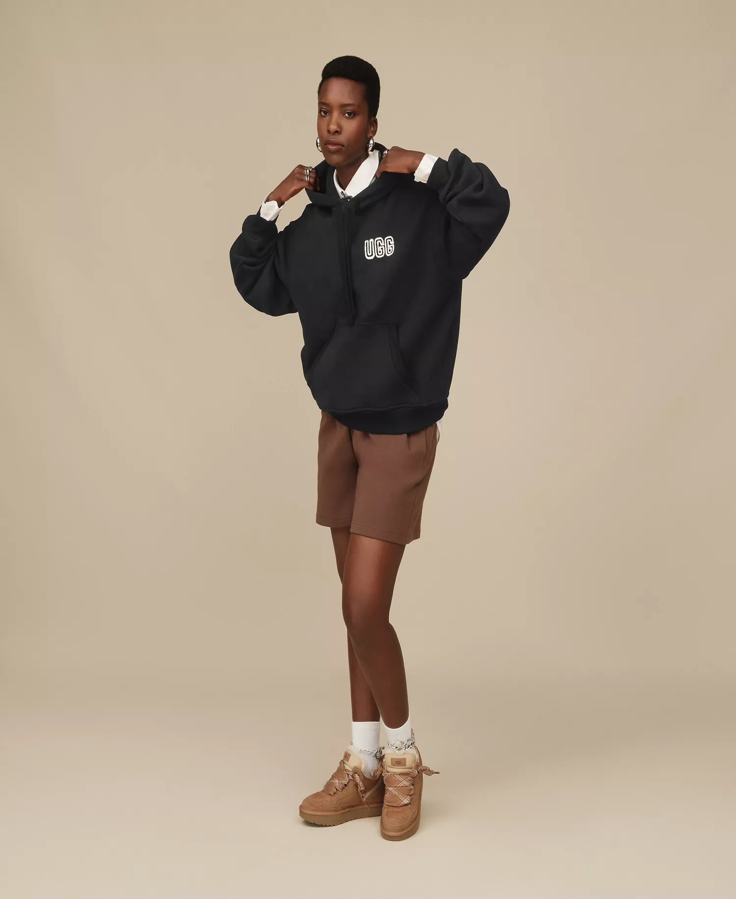 UGG Women's Oversized Graphic Sweatshirt - Black - L