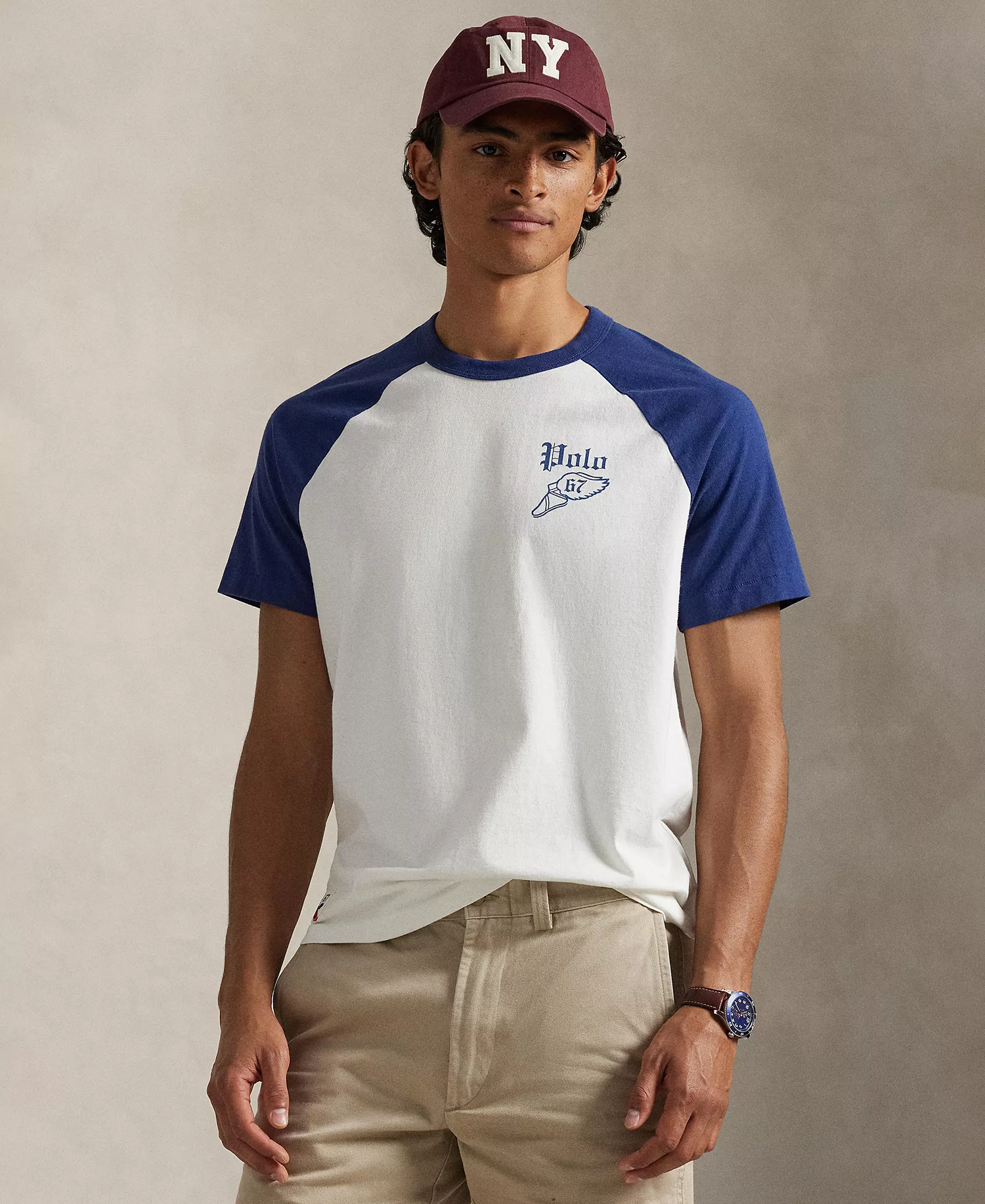 Men's Jersey Baseball T-Shirt - White/freshwater - 2XL