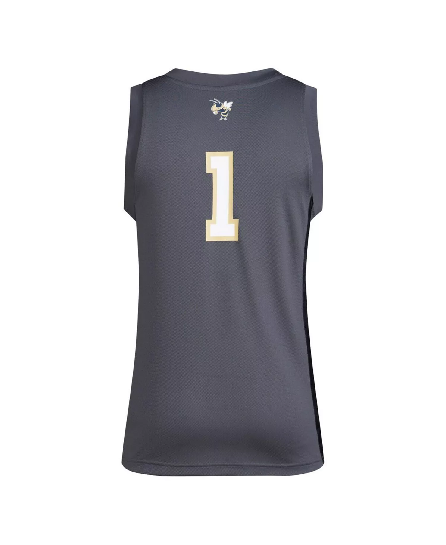 Men's 1 Gray Georgia Tech Yellow Jackets Replica Swingman Jersey - Gray - 2XL