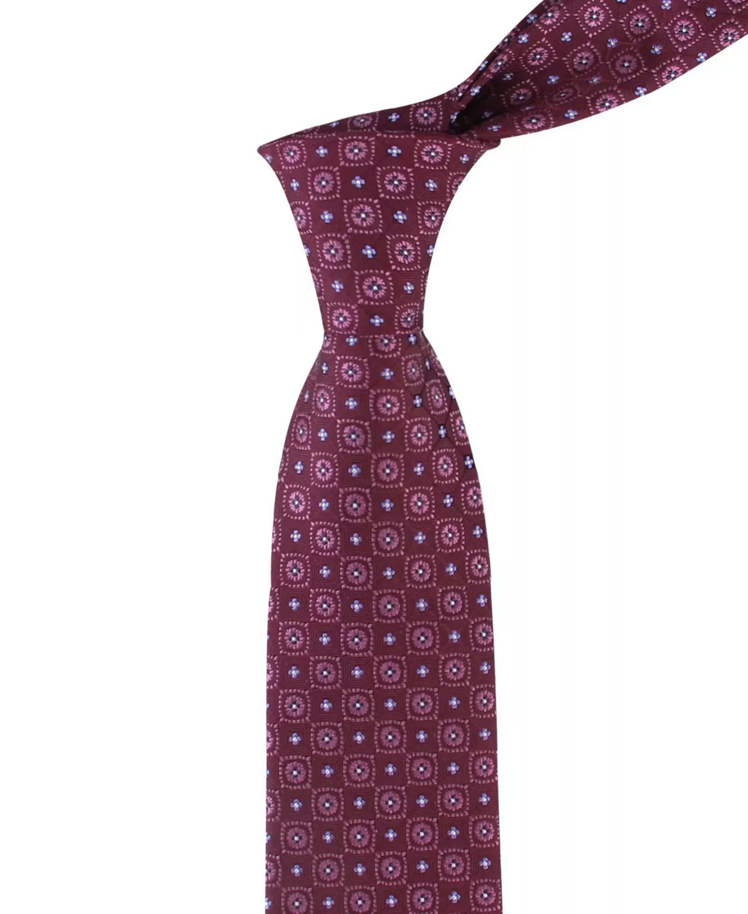Men's Grace Medallion Tie - Dark red - ONE SIZE
