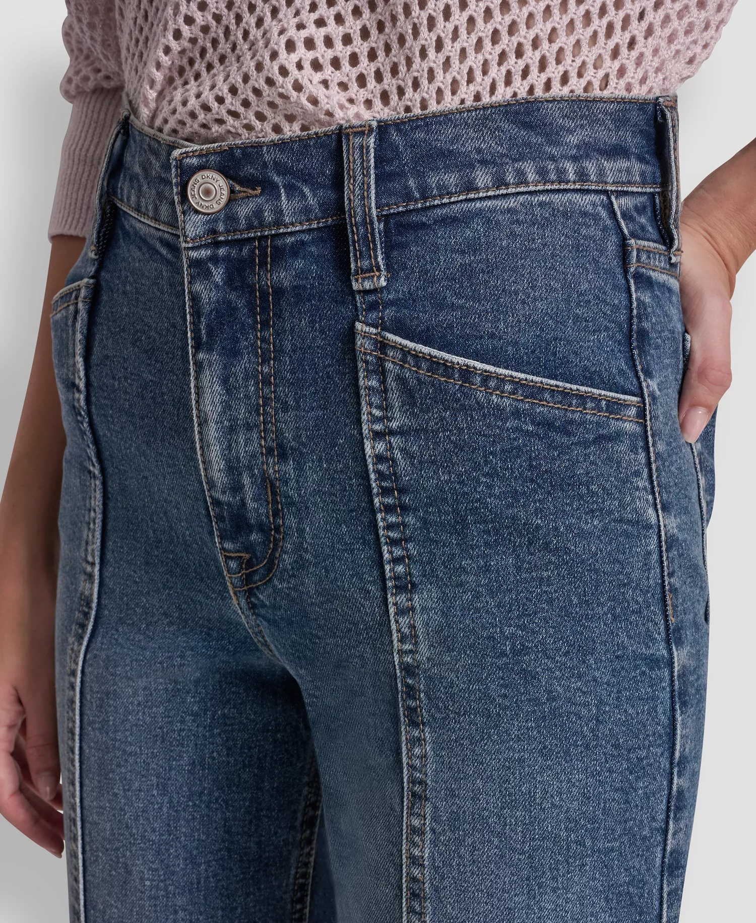 Women's High Rise Cropped Wide Leg Utility Jeans - Richmond - 24