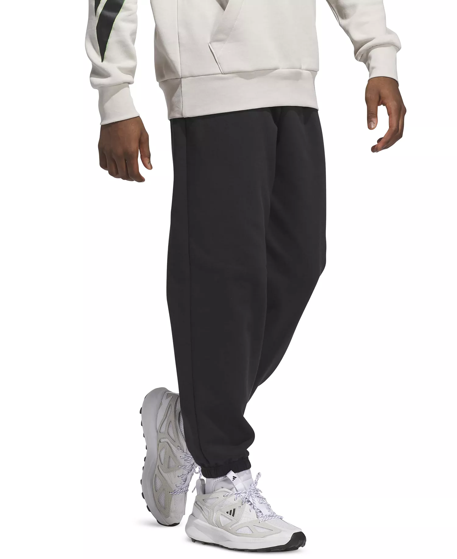 Men's Relax Cuff Regular Fit Pants - Black - 2XL