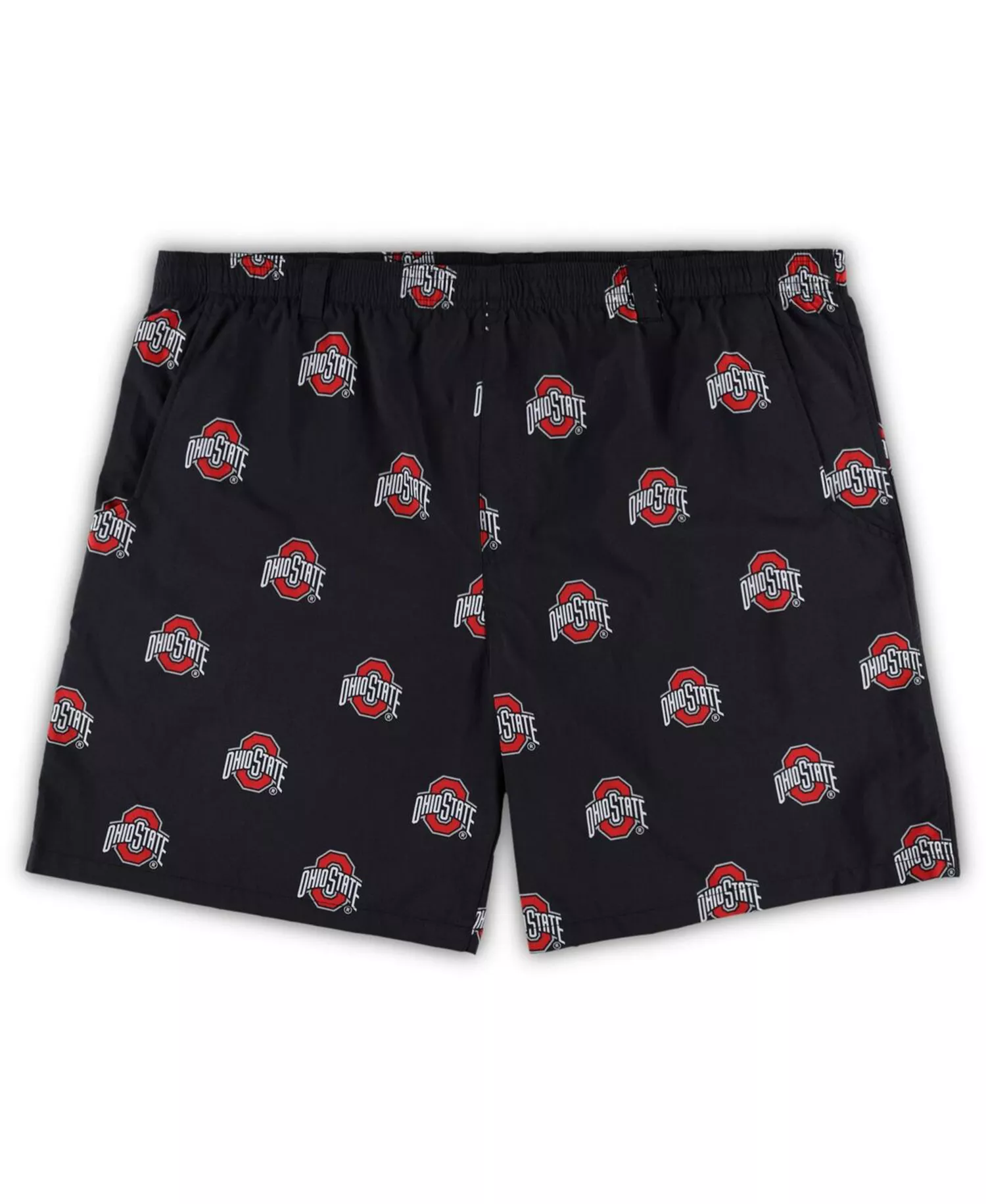Men's Black Ohio State Buckeyes Big and Tall Backcast II Allover Print Omni-Shade Shorts - Black - 2XB