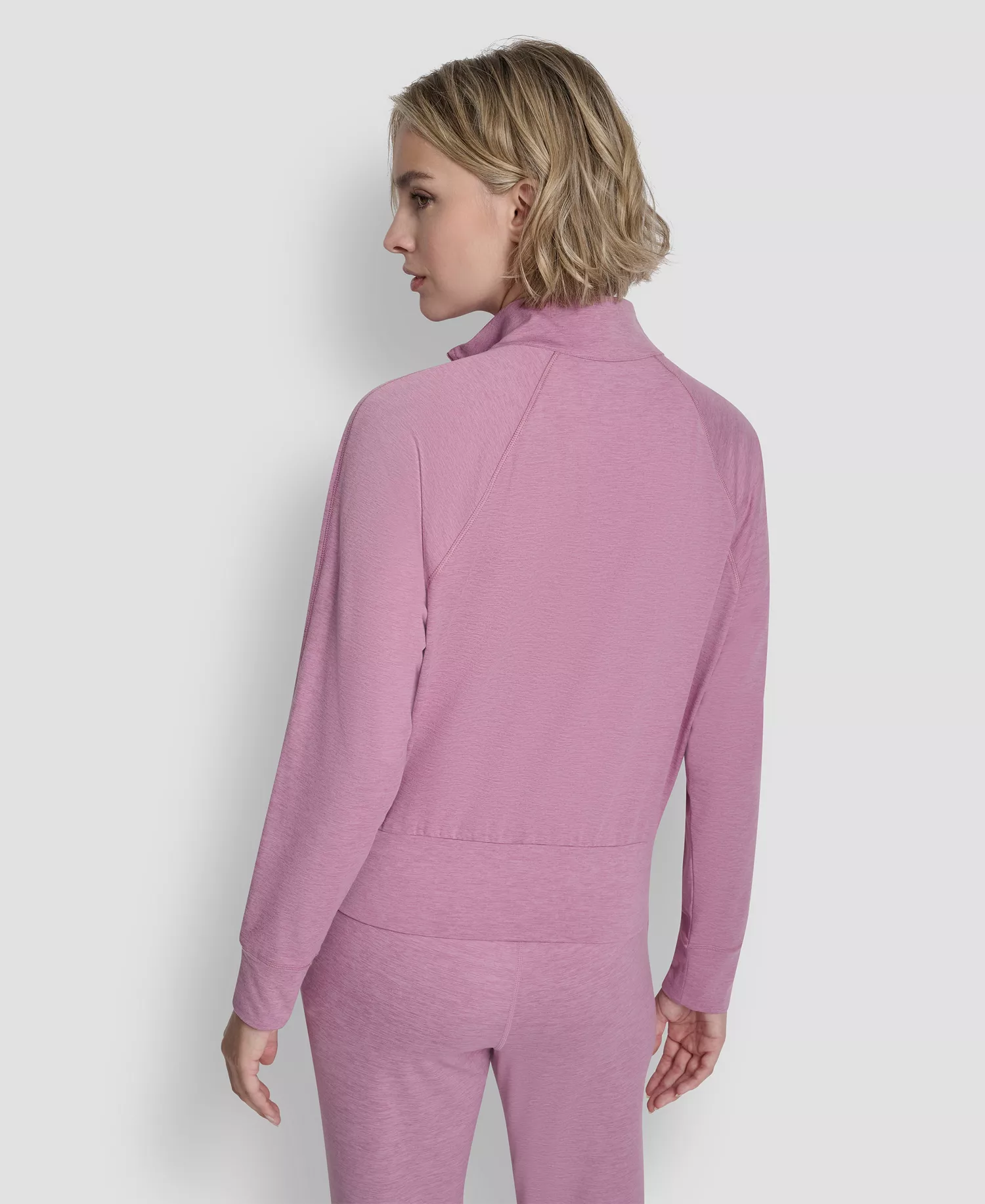 Women's Space Dye Half-Zip Top - Dusty Orchid Spacedy - L