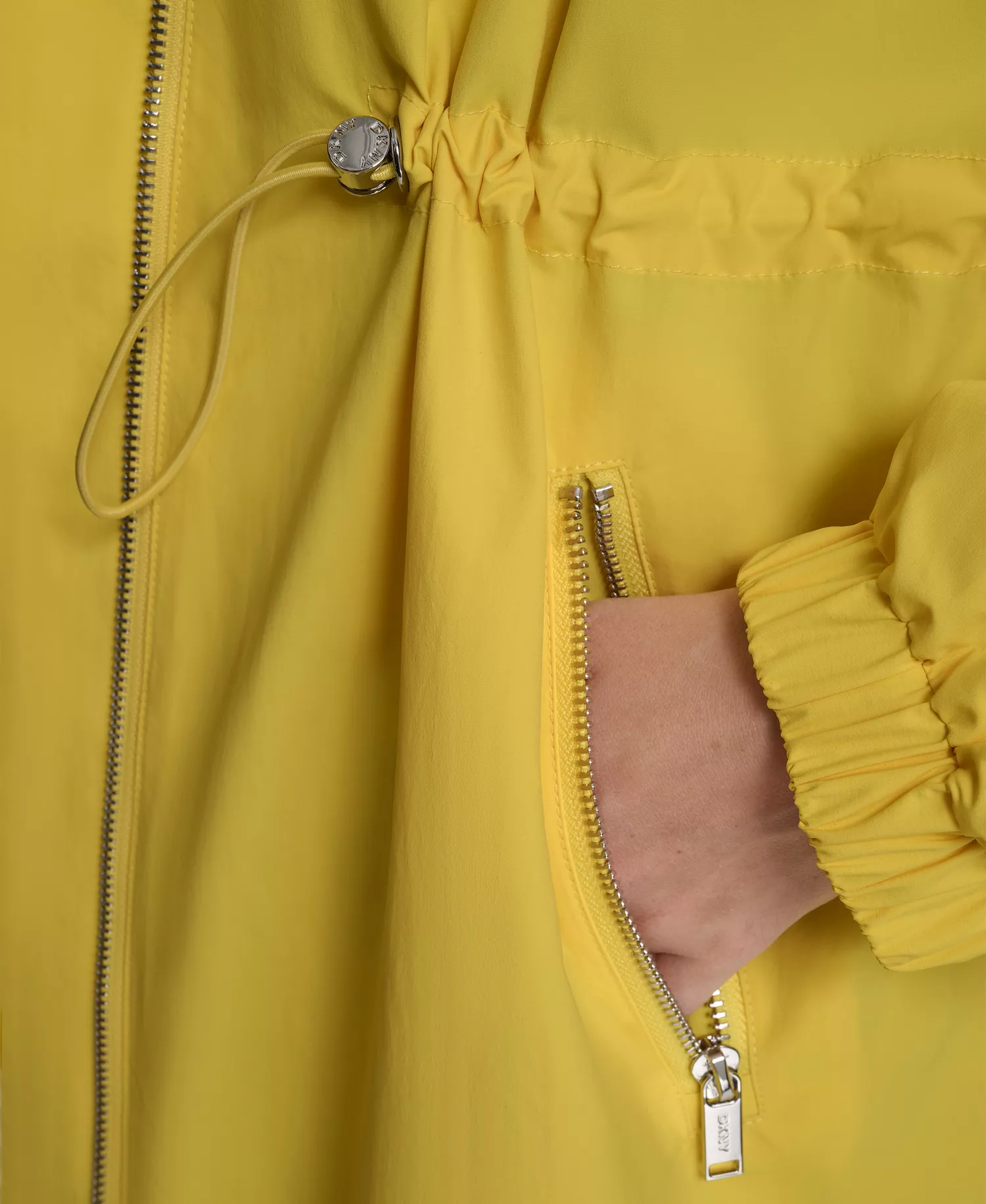 Women's 1989 Logo Hooded Walker Anorak Jacket - Taxi Cab Yellow - L