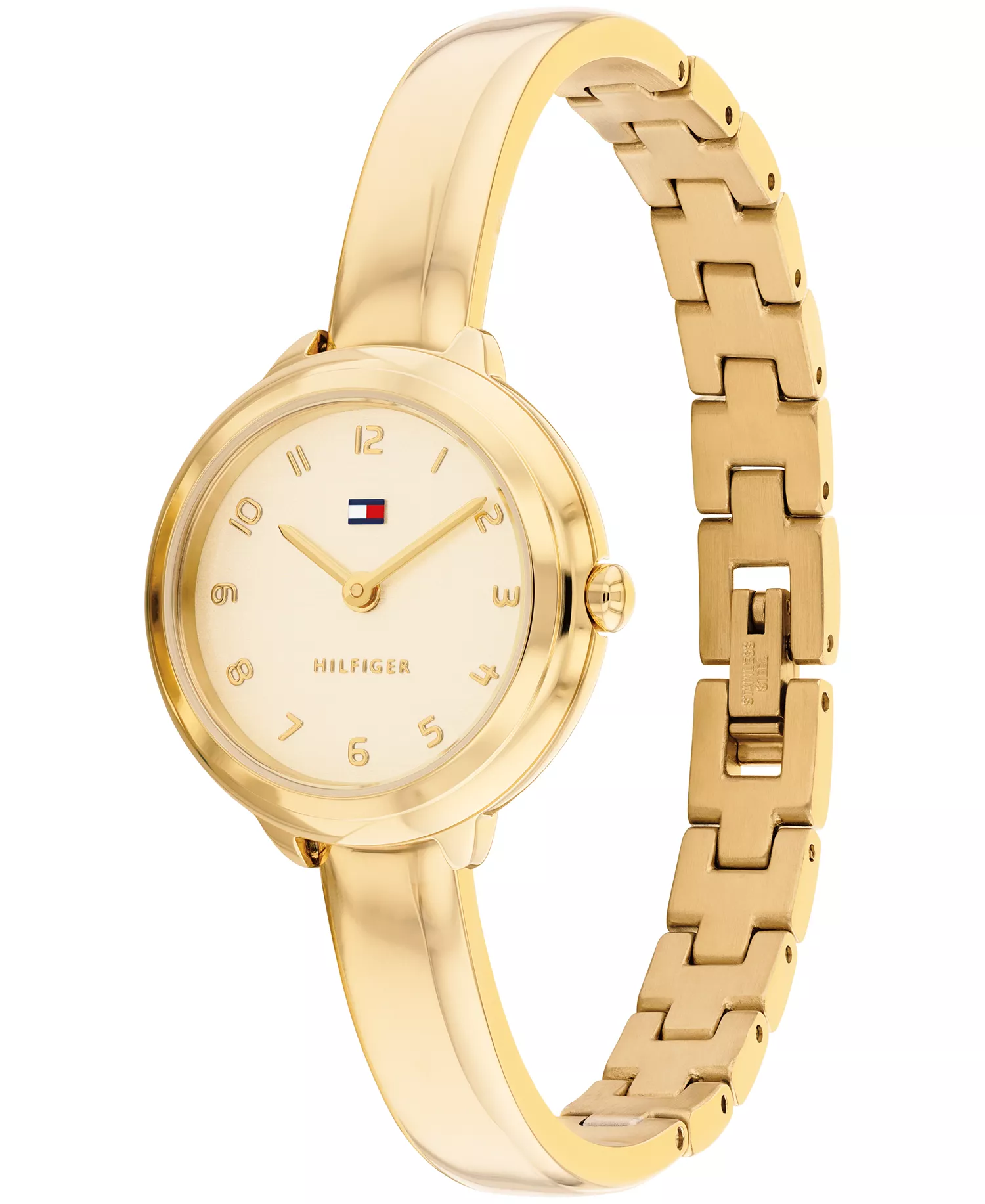 Women's Quartz Gold Tone Stainless Steel Bangle Bracelet Watch, 26mm - Gold - No Size