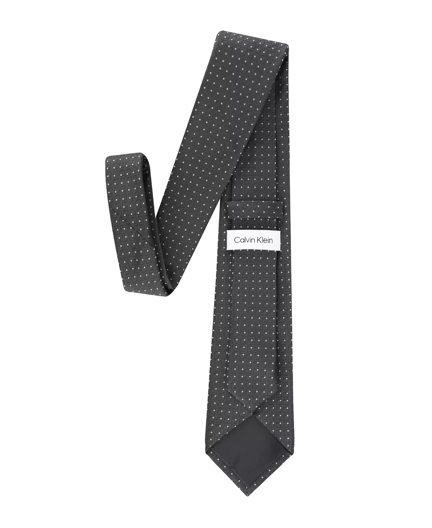 Men's Karter Geometric Tie - Charcoal - ONE SIZE