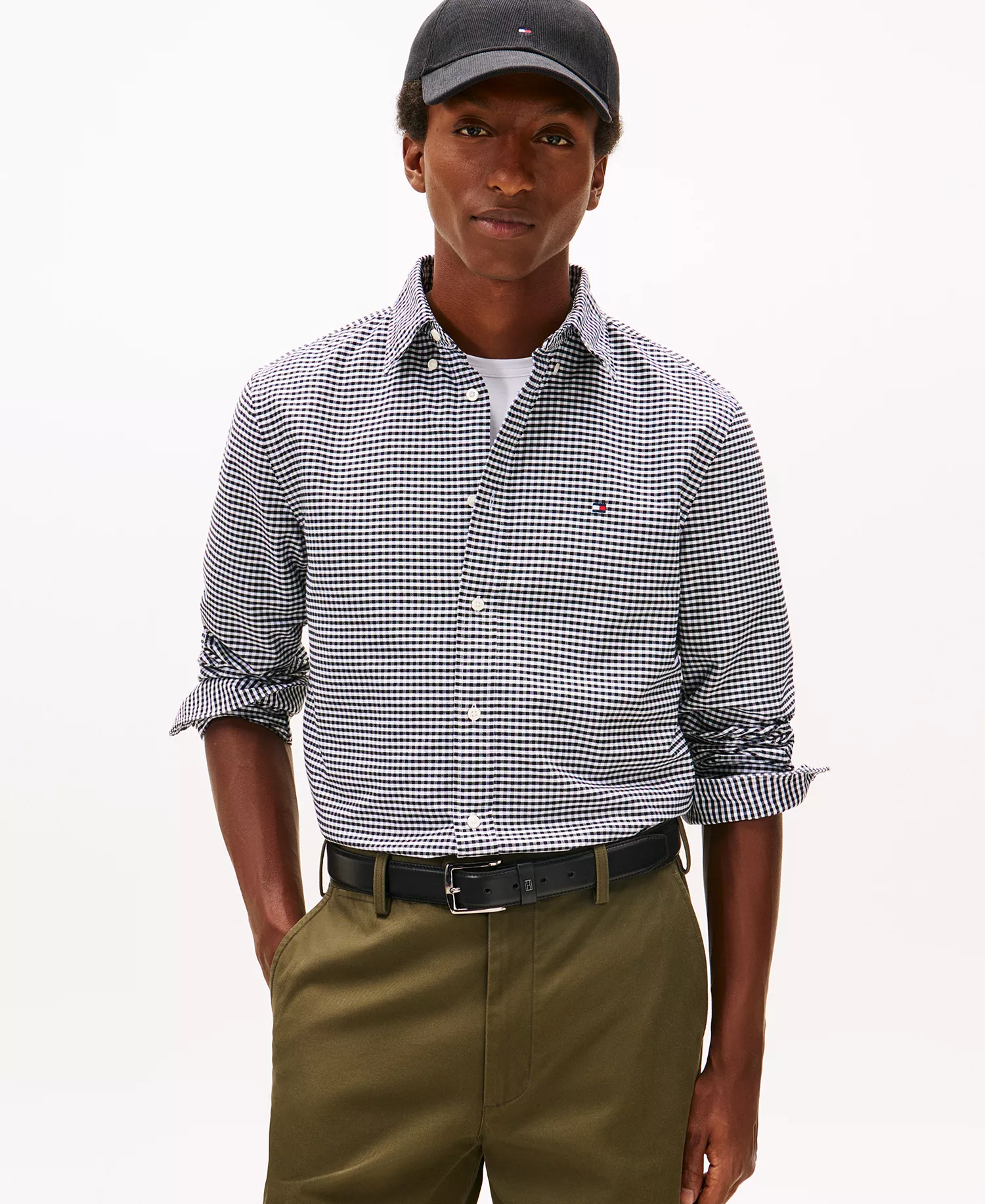 Men's Heritage Oxford Gingham Shirt - Black/check - L