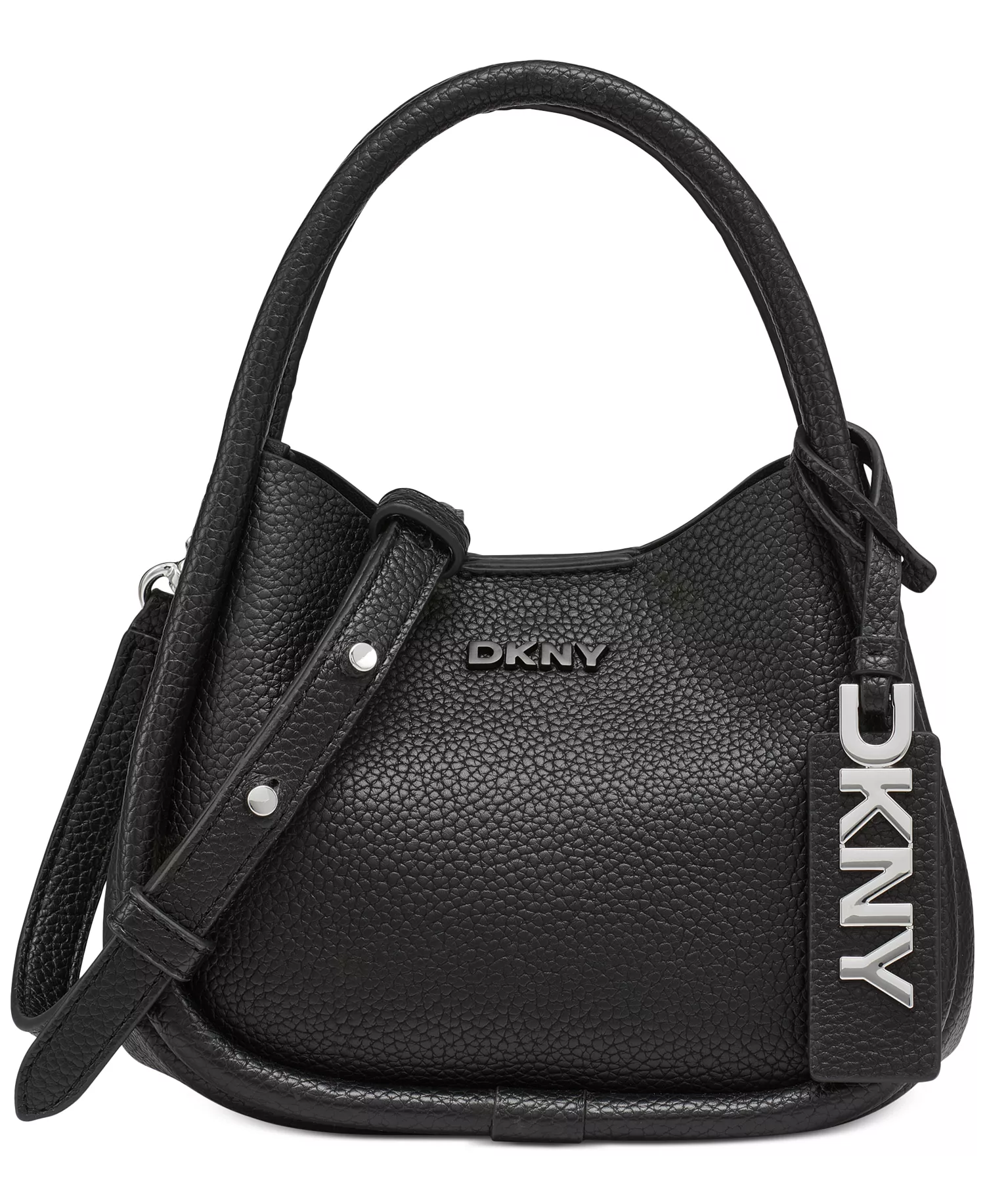 Capri Mini Hobo Crossbody Bag - Black/silver - NO SIZE
