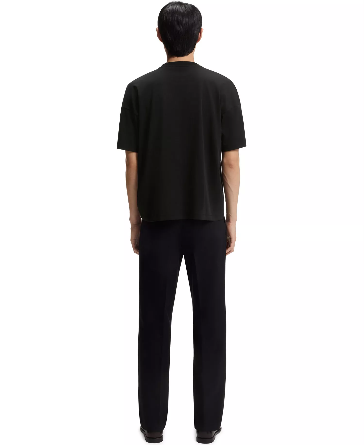 Men's Cotton-Jersey Logo Artwork T-Shirt - Black - 2XL