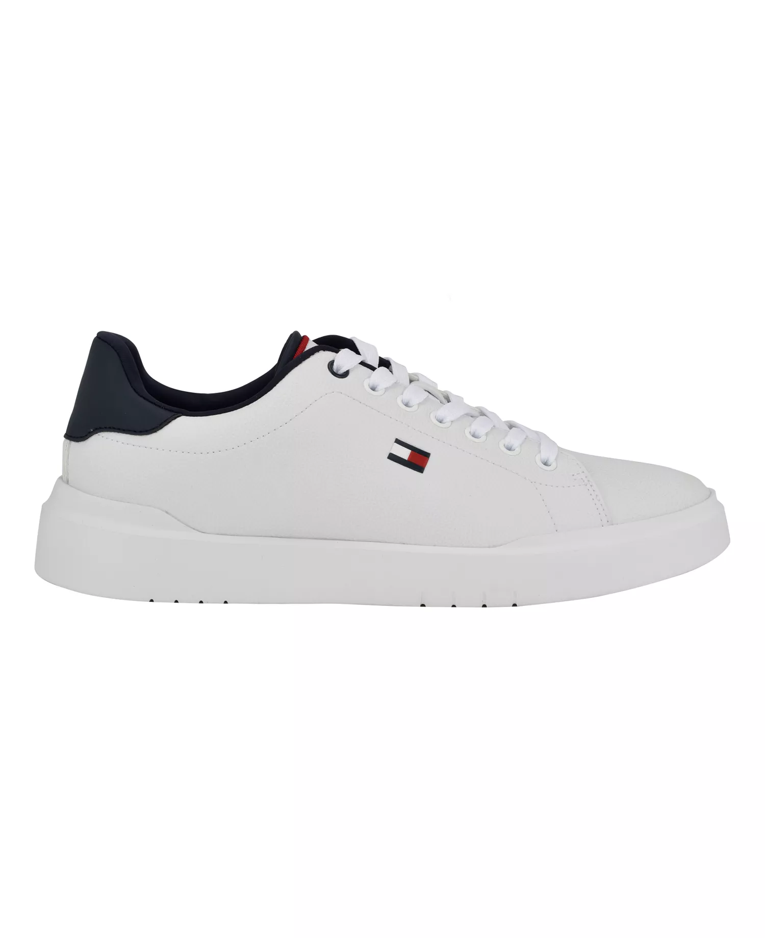 Men's Narvyn Lace-Up Low Top Sneakers - White, Navy - 12M
